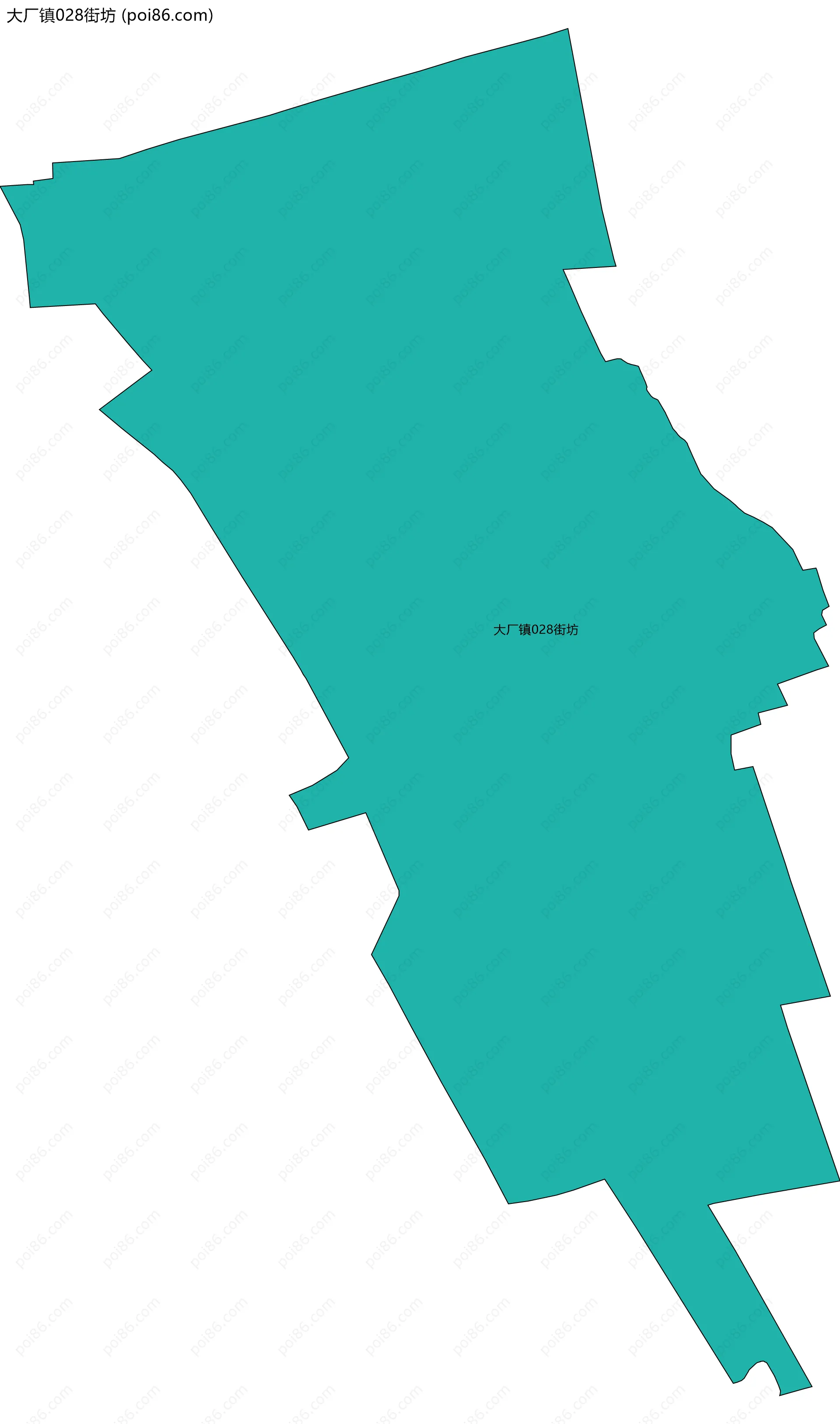 大厂镇028街坊边界地图