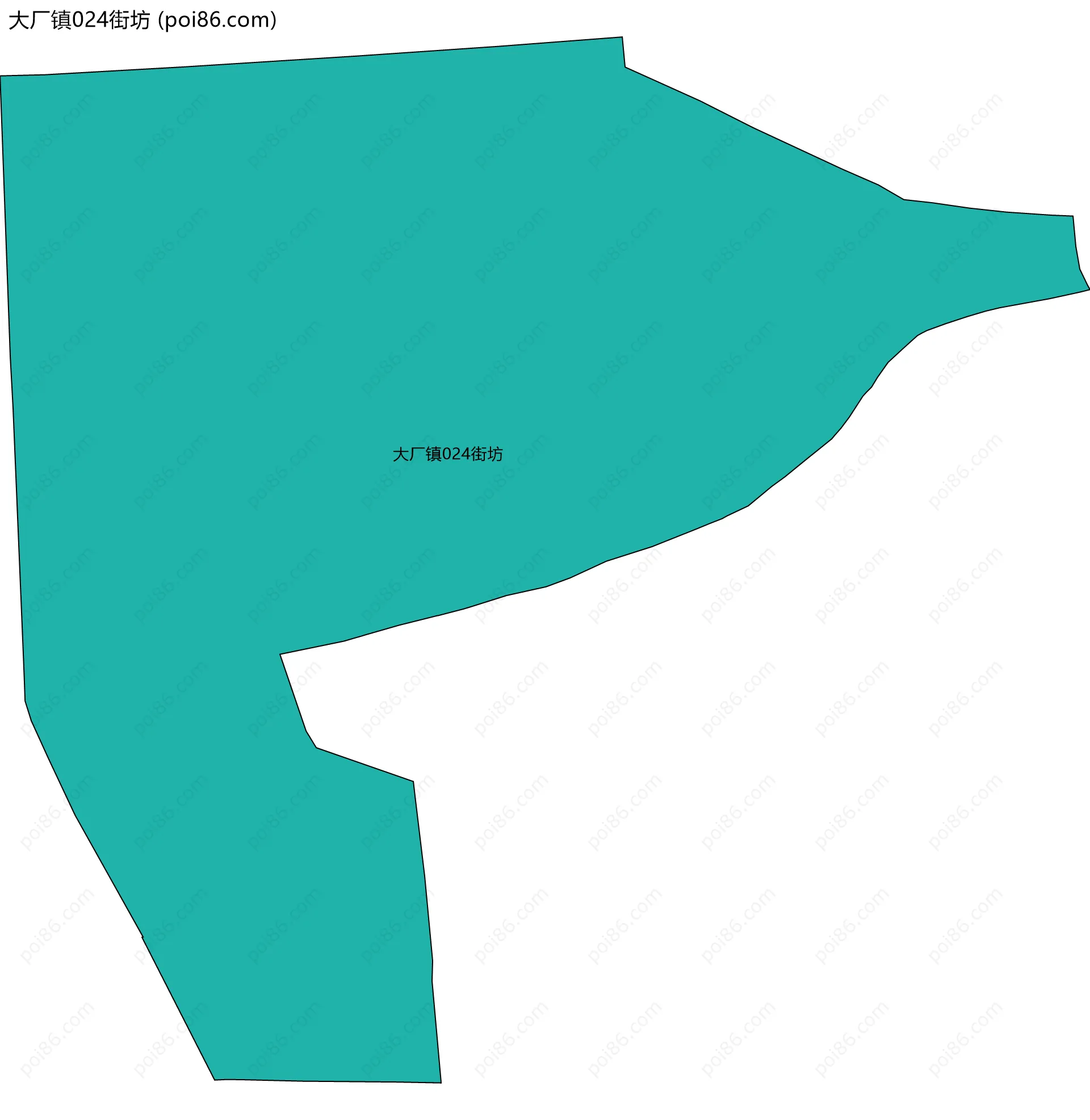 大厂镇024街坊边界地图