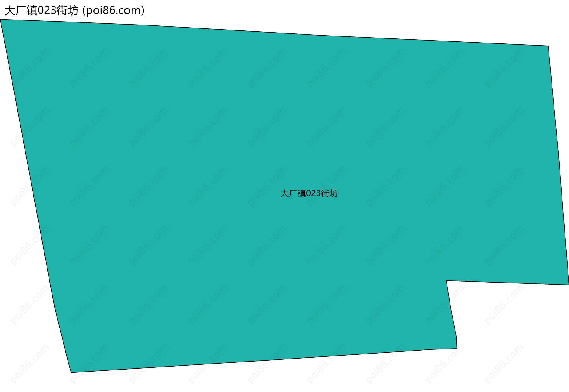 大厂镇023街坊边界地图