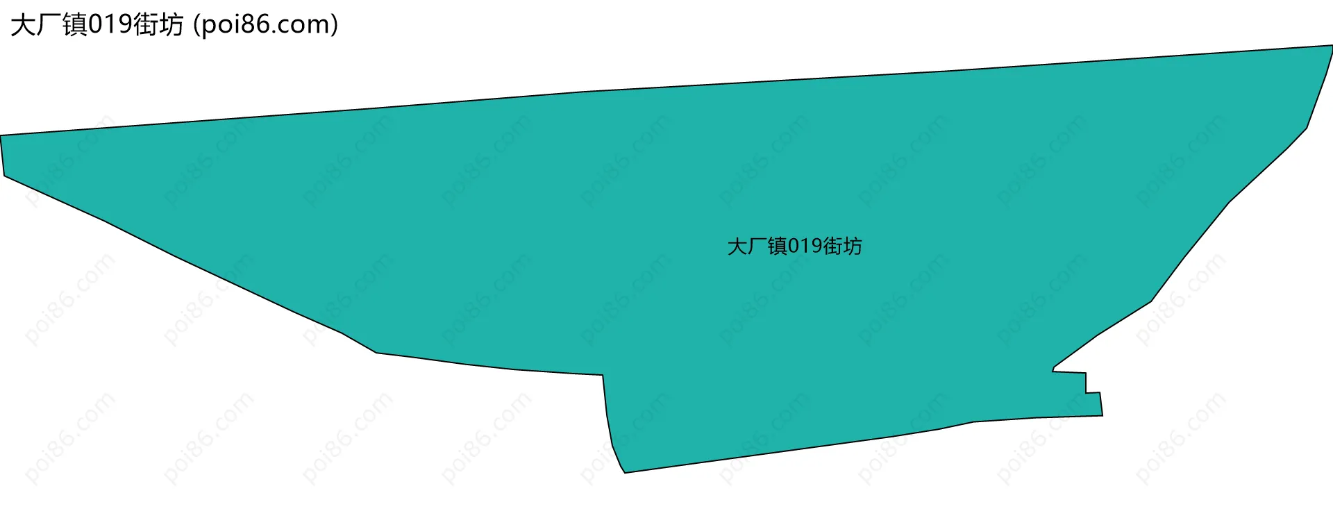 大厂镇019街坊边界地图