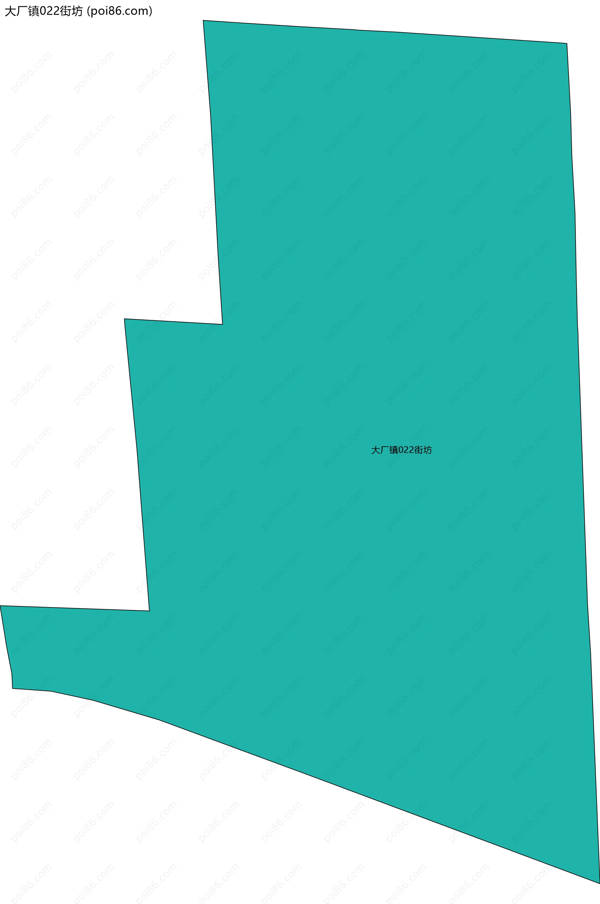 大厂镇022街坊边界地图