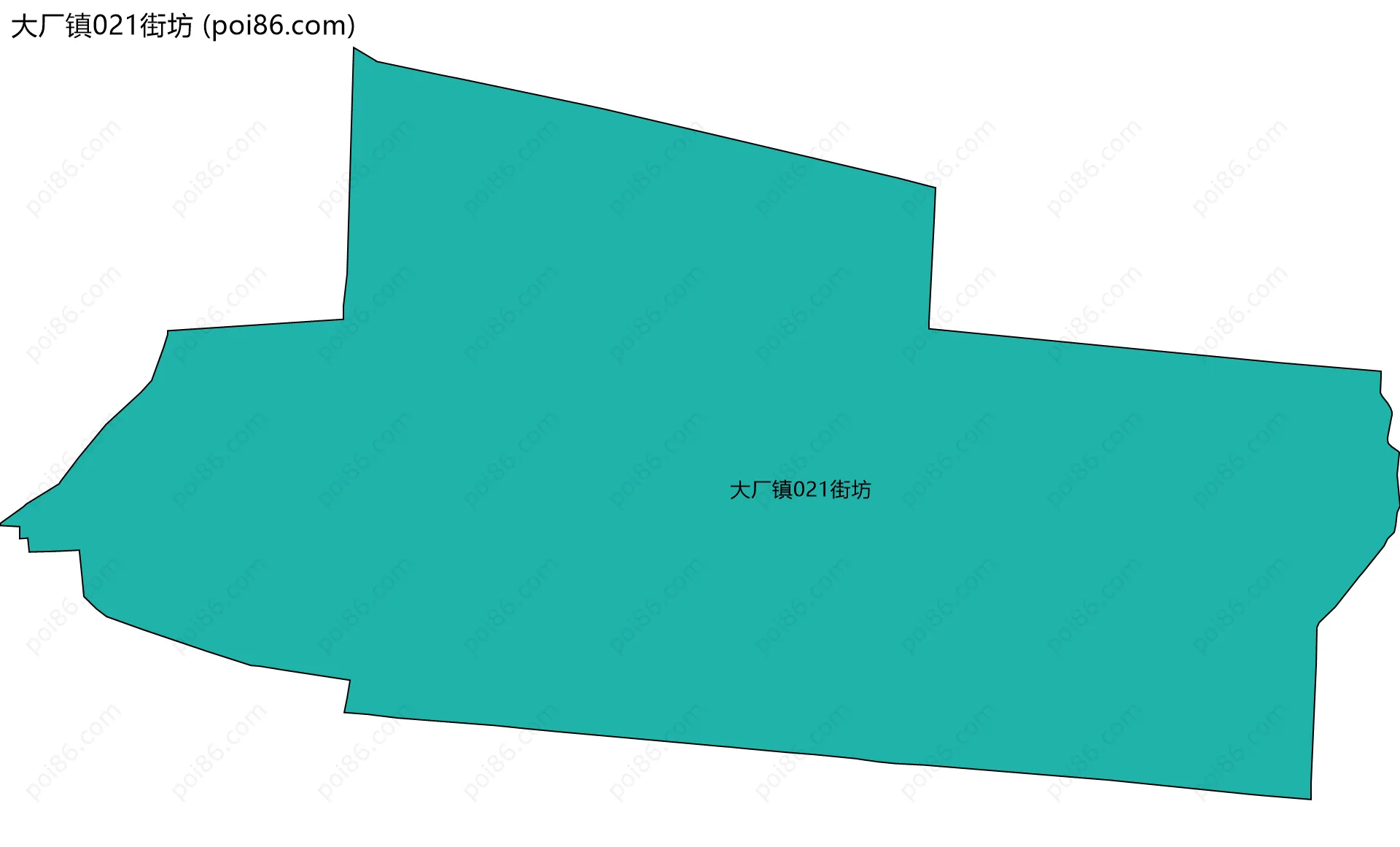 大厂镇021街坊边界地图
