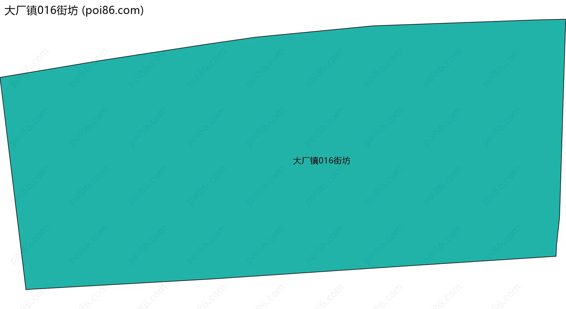 大厂镇016街坊边界地图