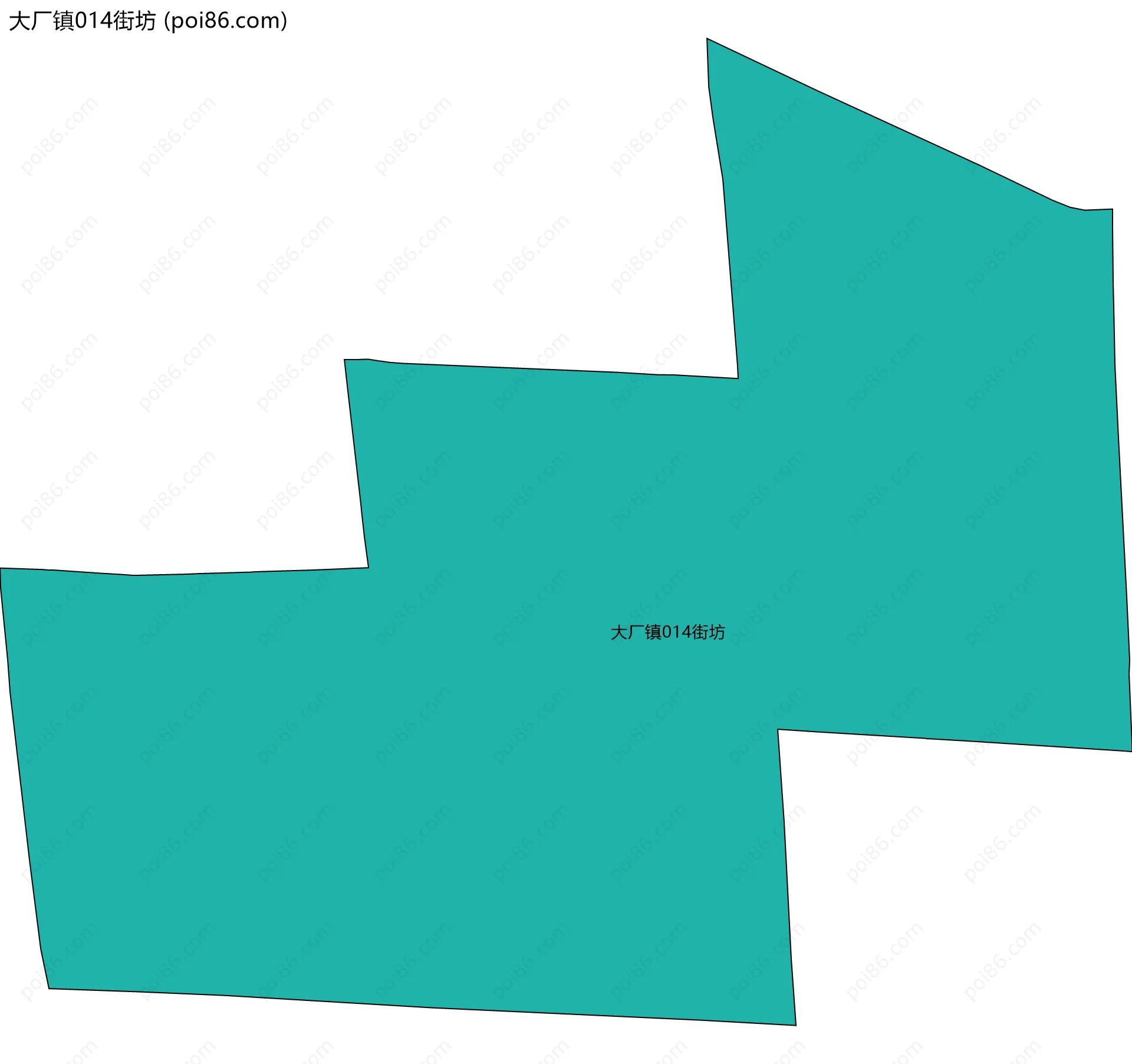 大厂镇014街坊边界地图