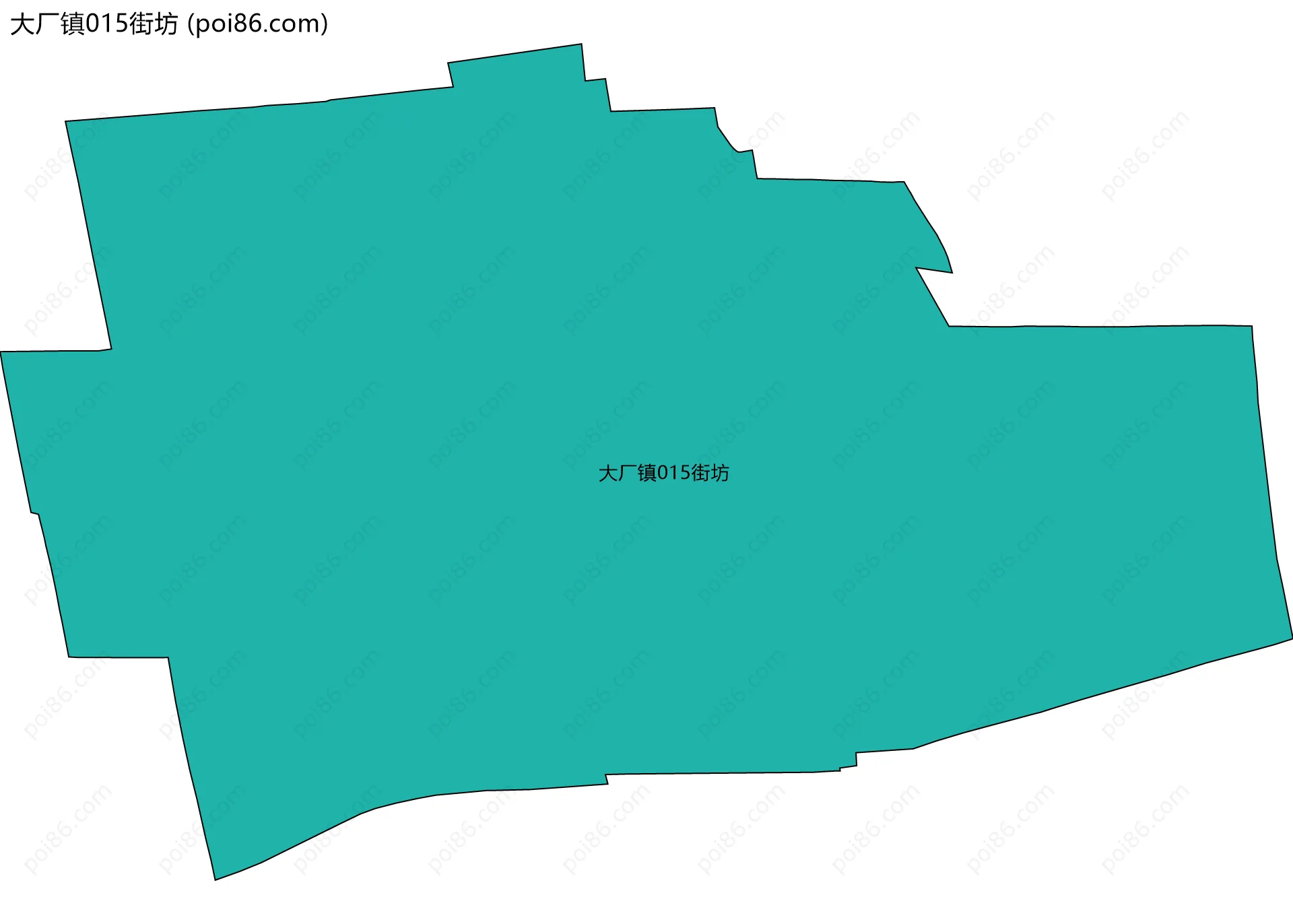 大厂镇015街坊边界地图