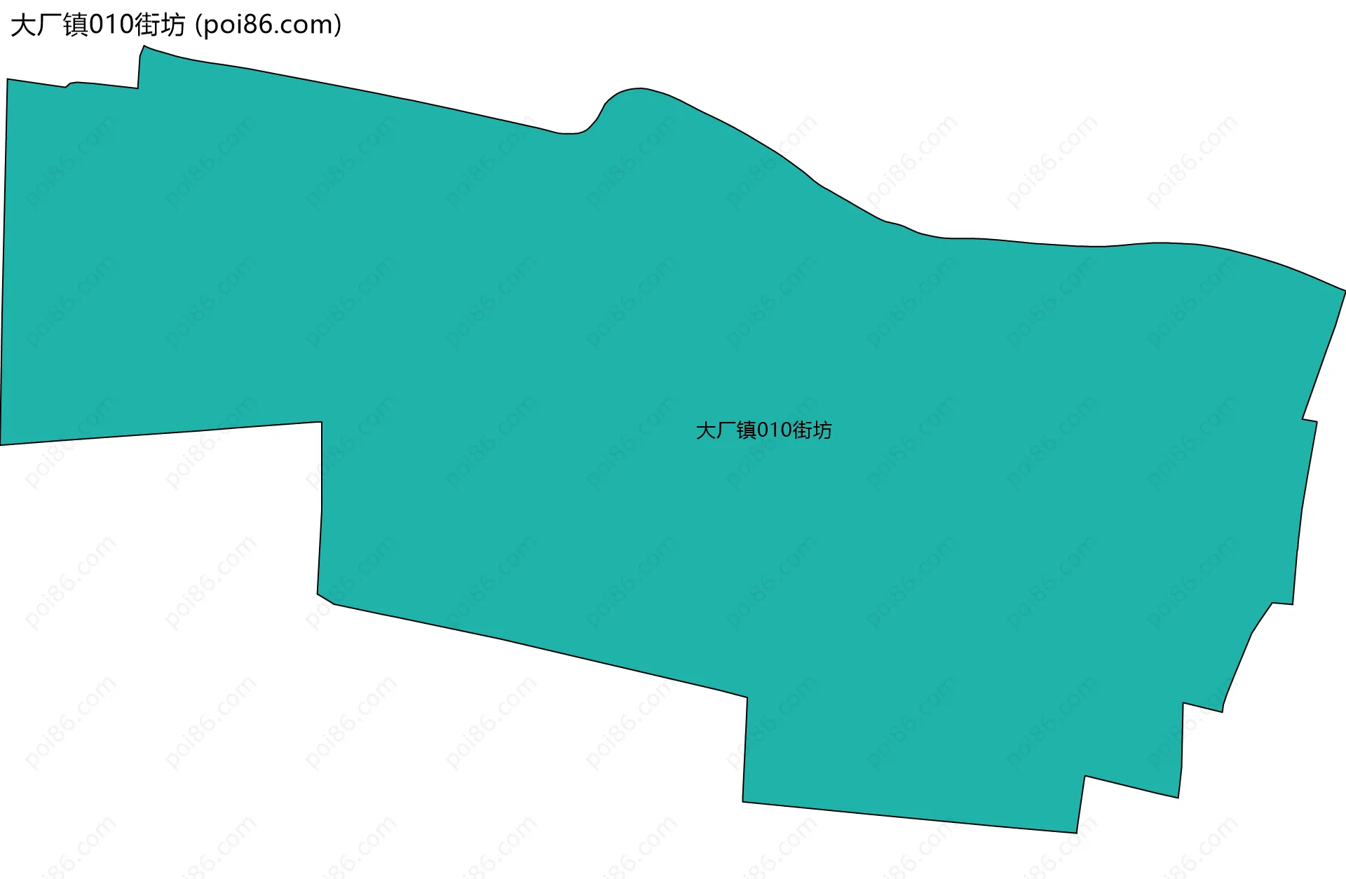 大厂镇010街坊边界地图