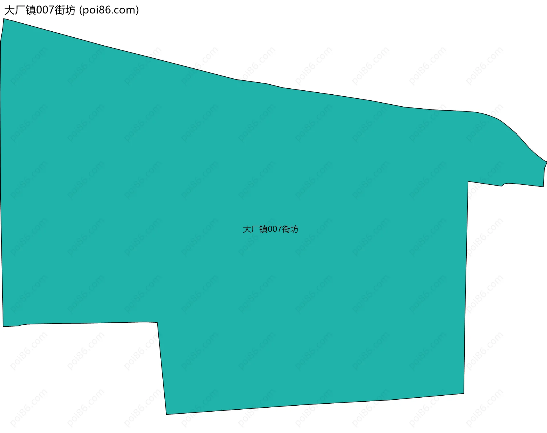 大厂镇007街坊边界地图