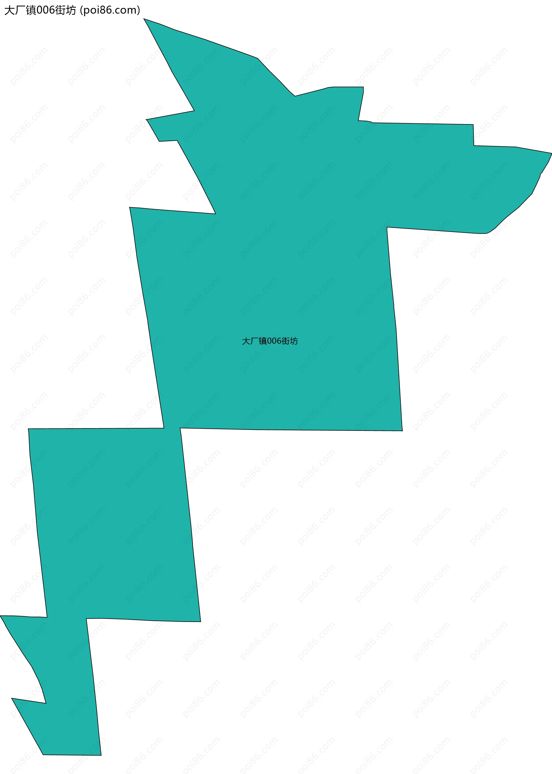 大厂镇006街坊边界地图