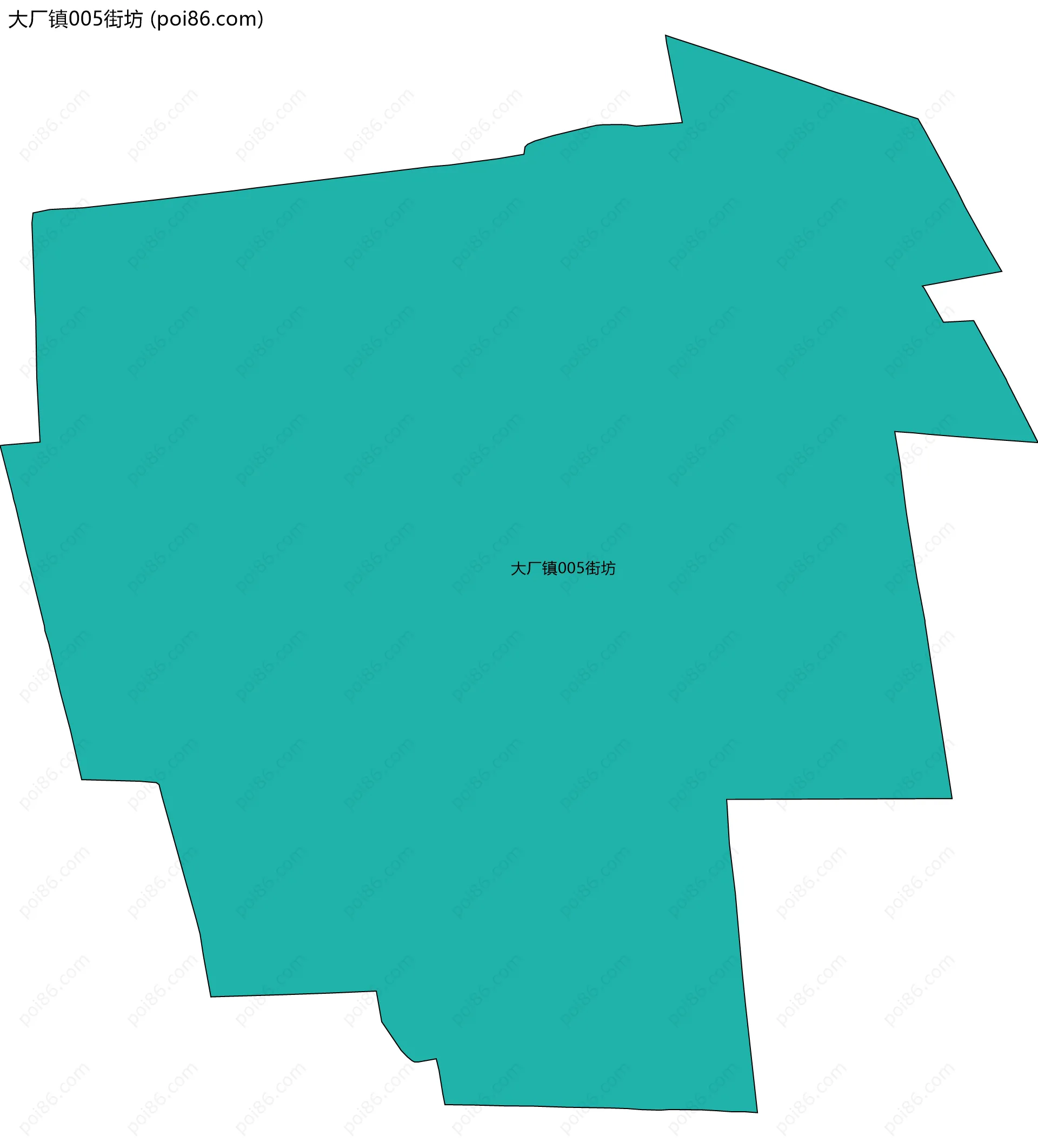 大厂镇005街坊边界地图