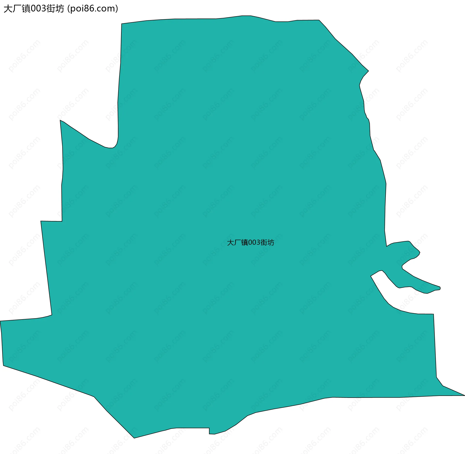 大厂镇003街坊边界地图