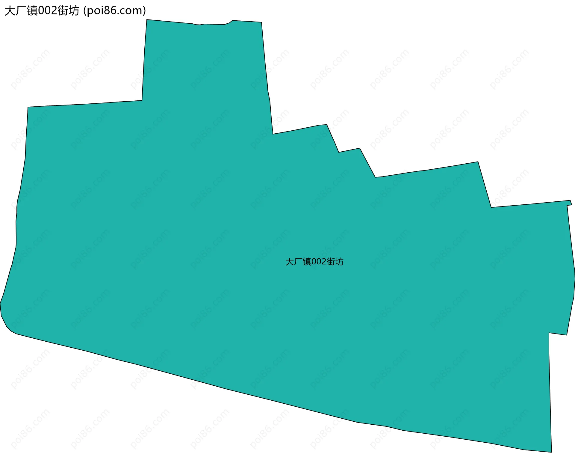 大厂镇002街坊边界地图