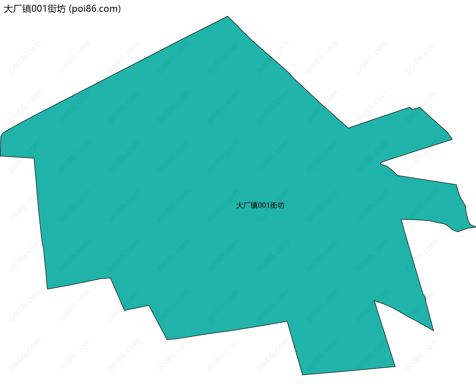 大厂镇001街坊边界地图