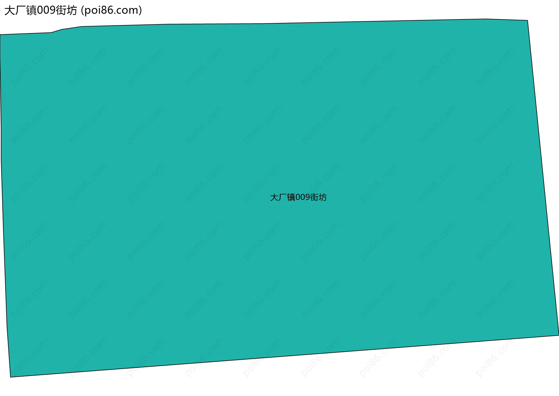 大厂镇009街坊边界地图