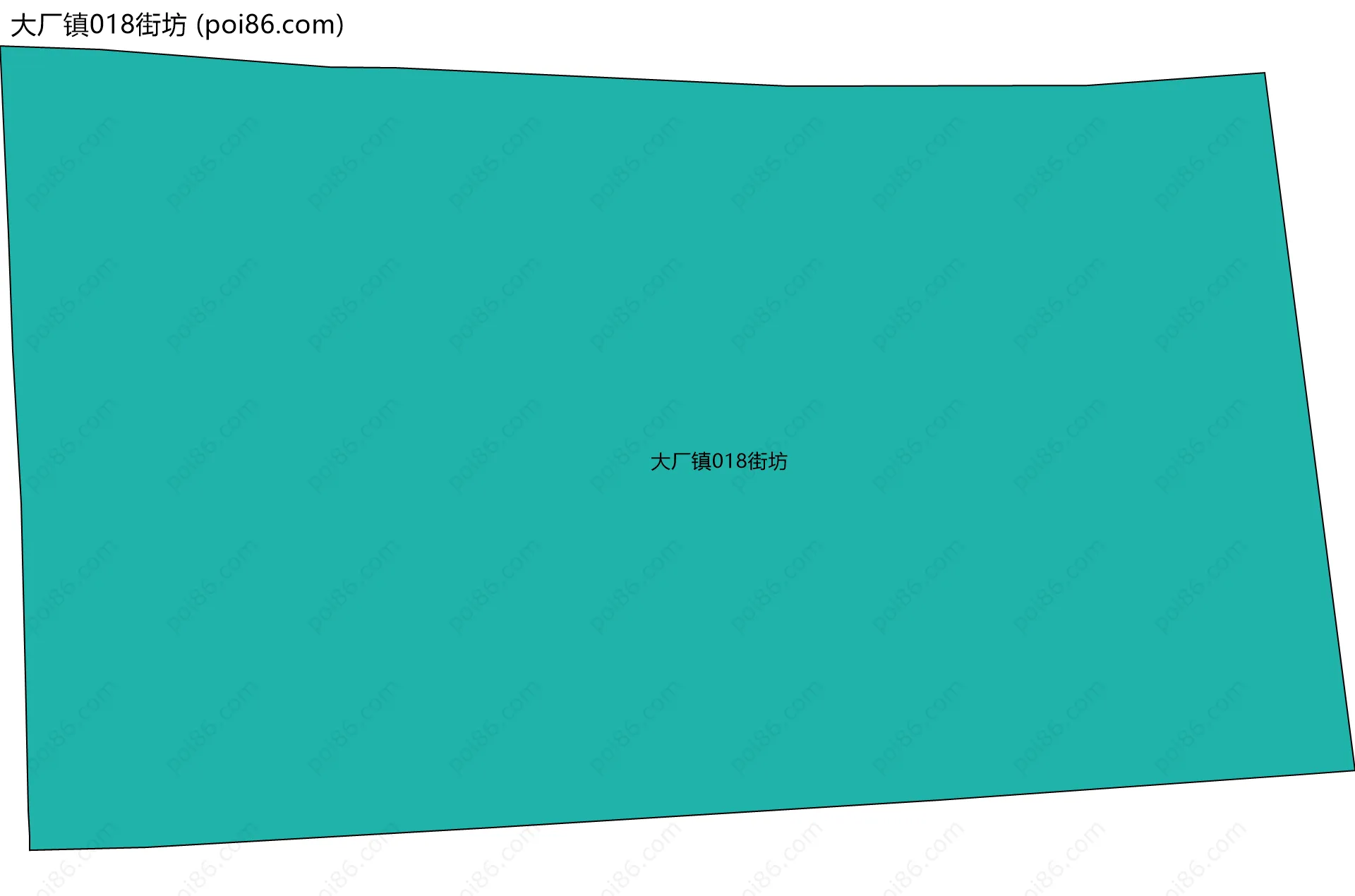 大厂镇018街坊边界地图