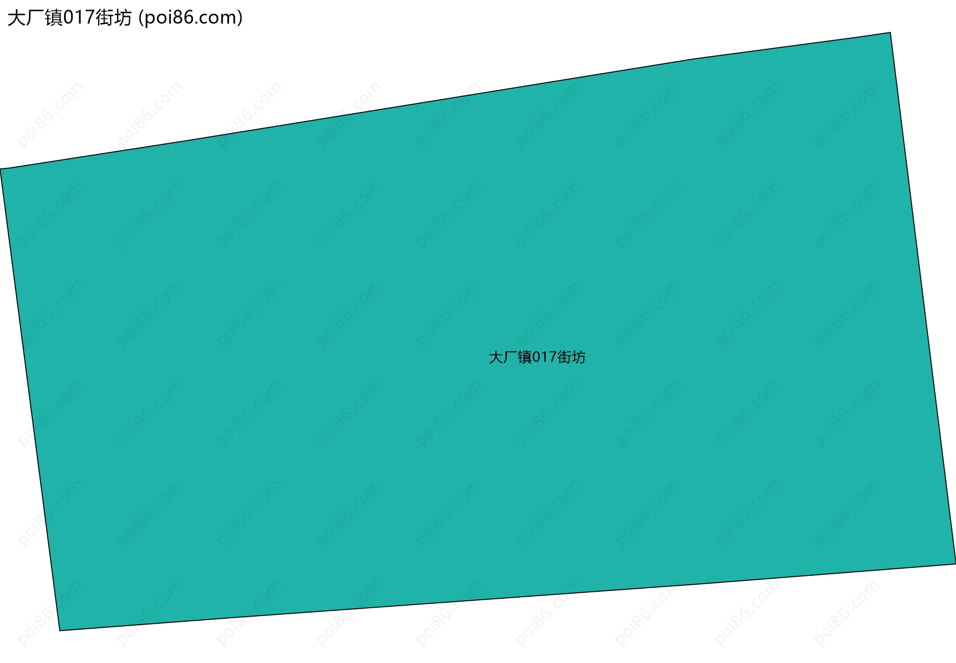 大厂镇017街坊边界地图