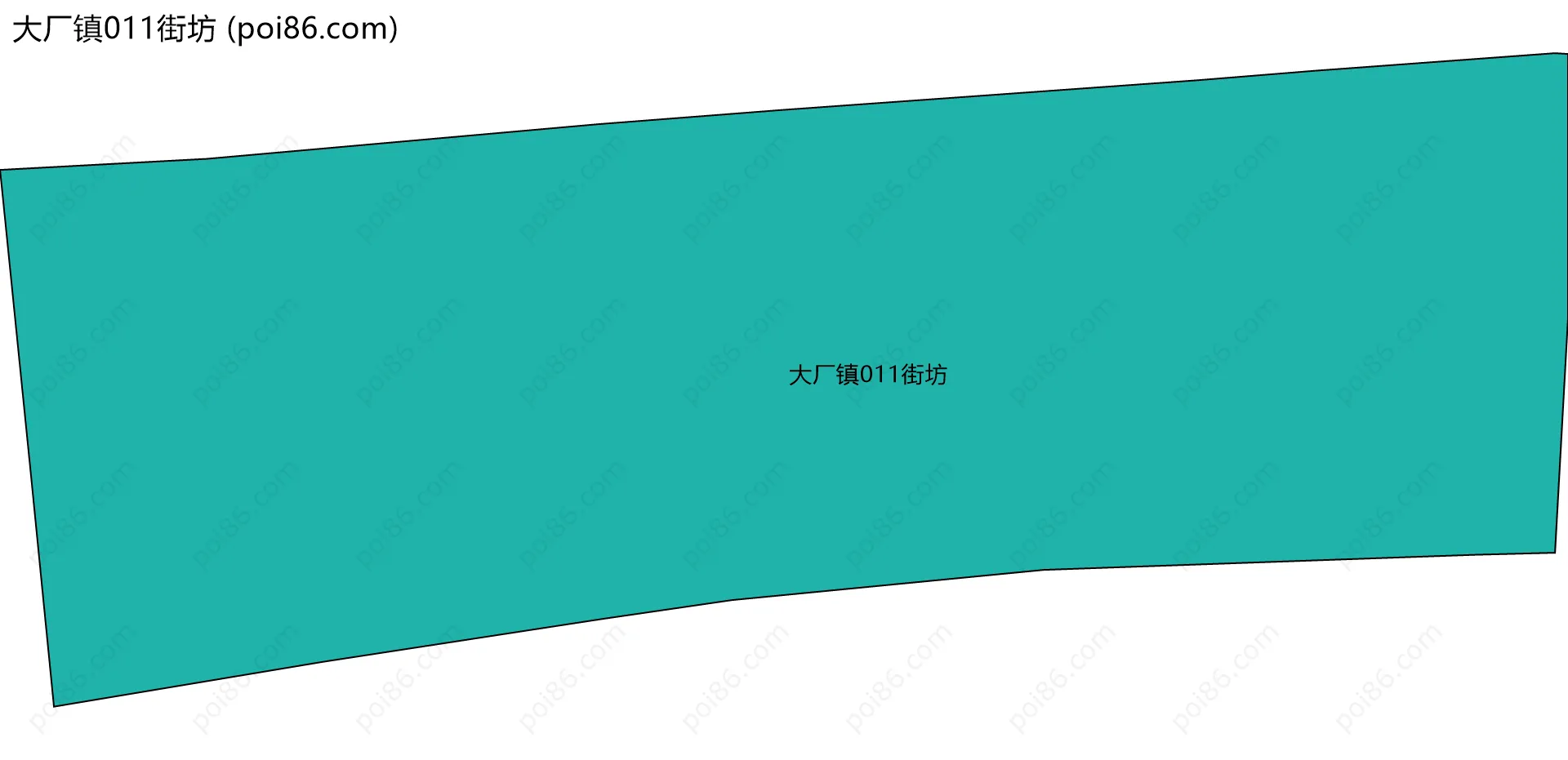 大厂镇011街坊边界地图