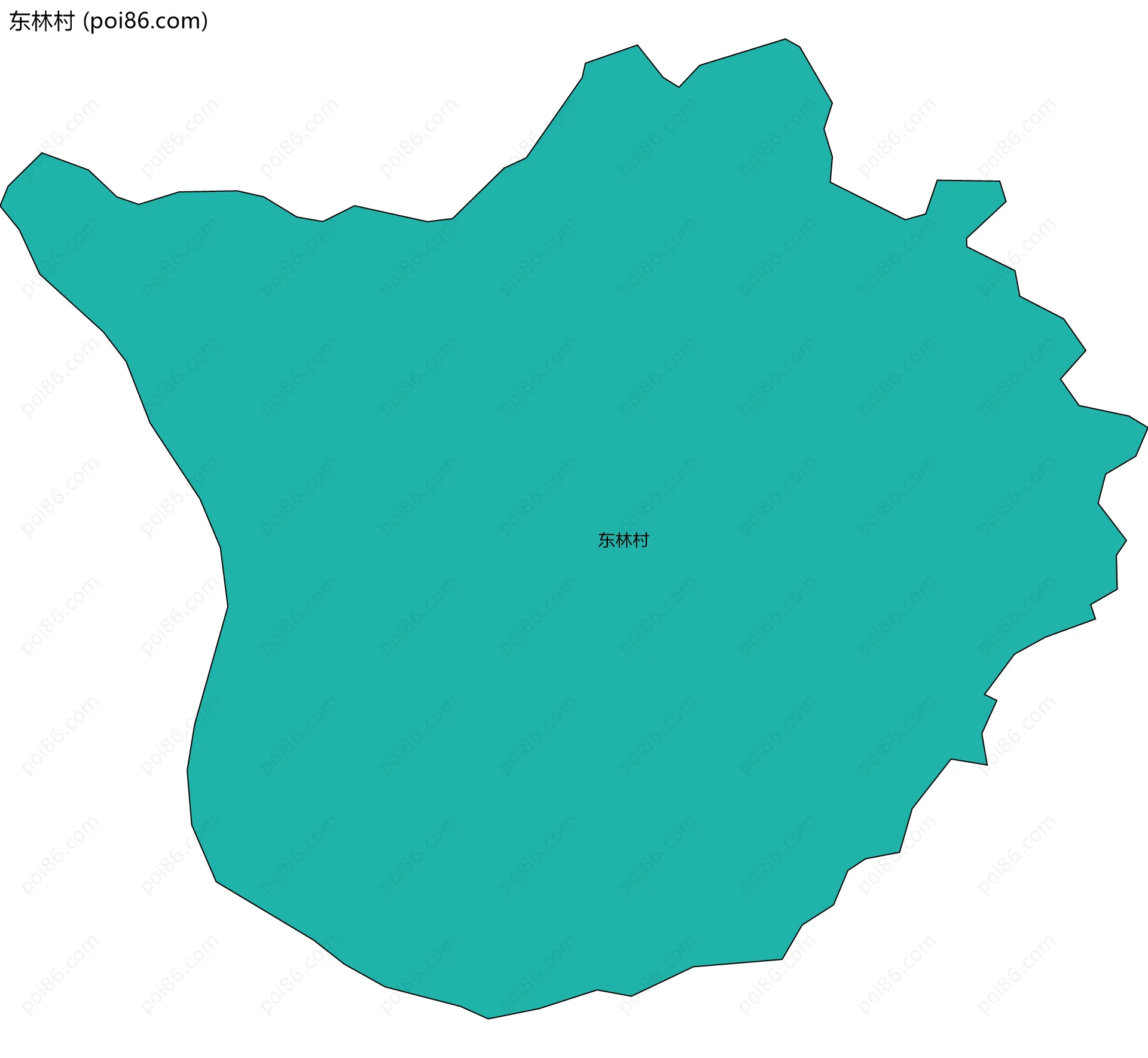 东林村边界地图