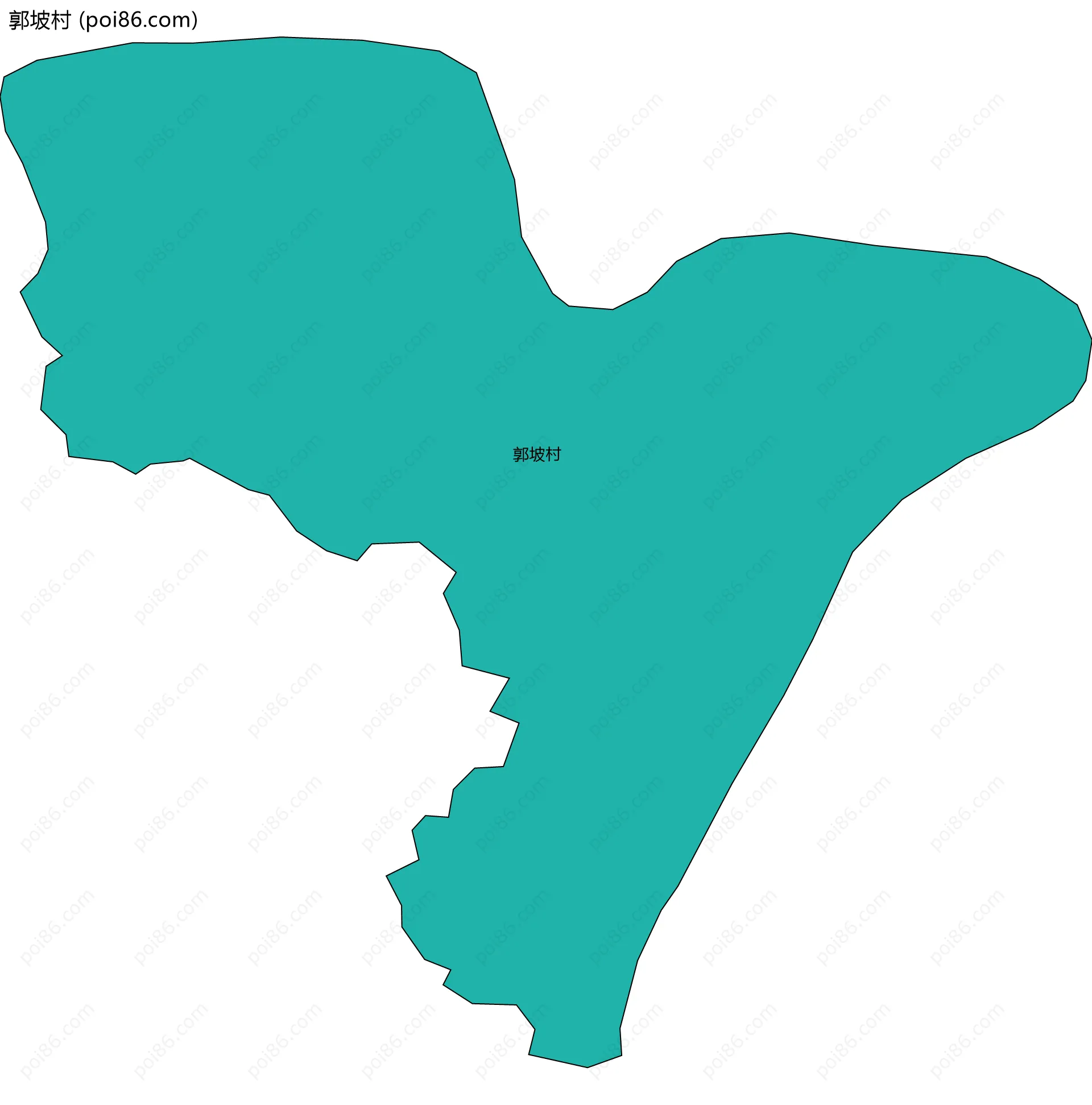 郭坡村边界地图