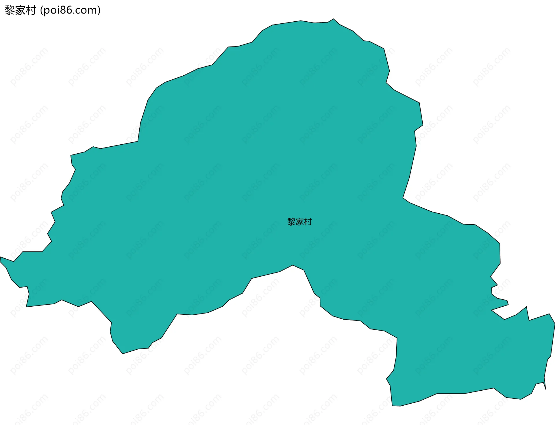 黎家村边界地图
