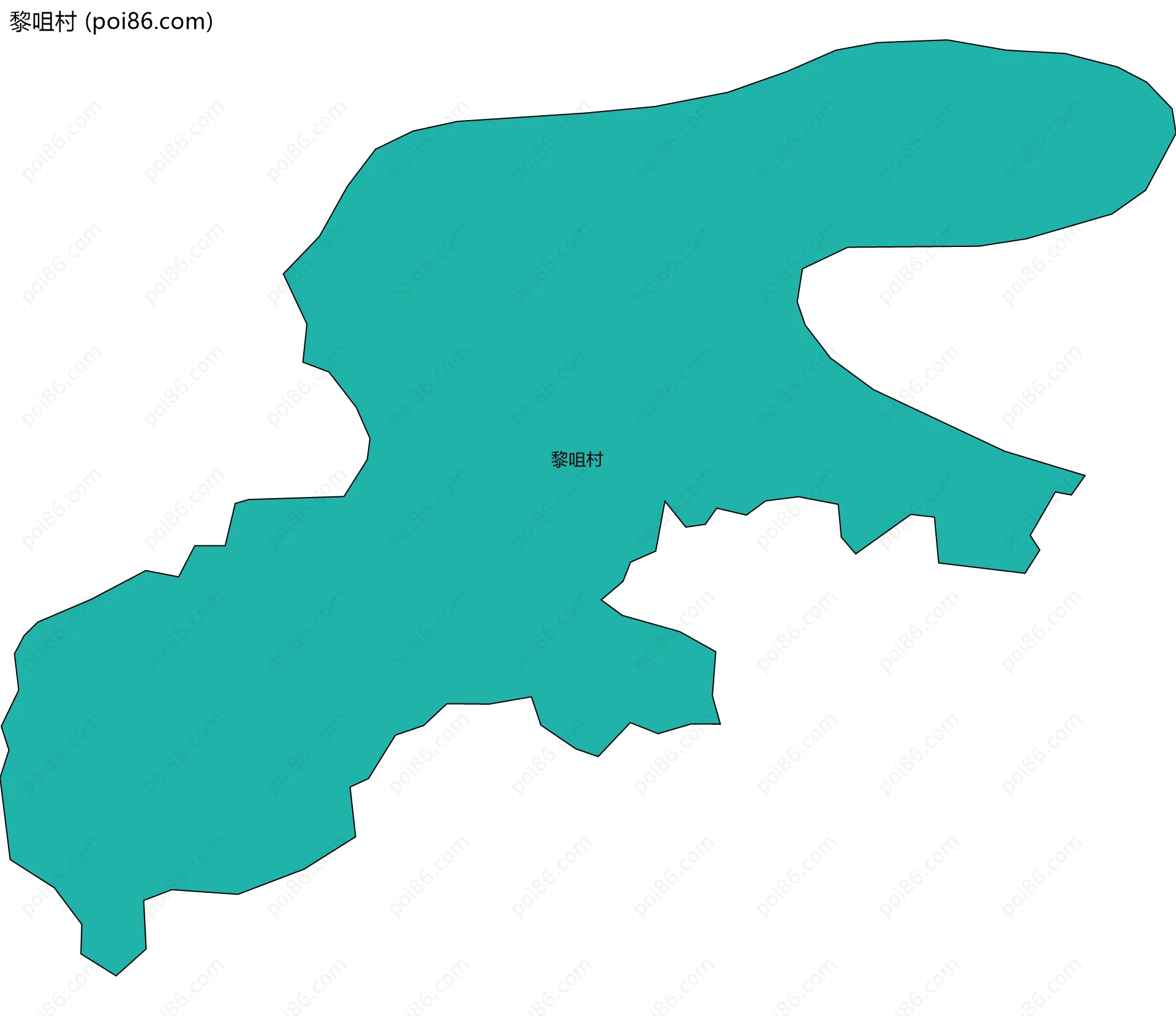 黎咀村边界地图