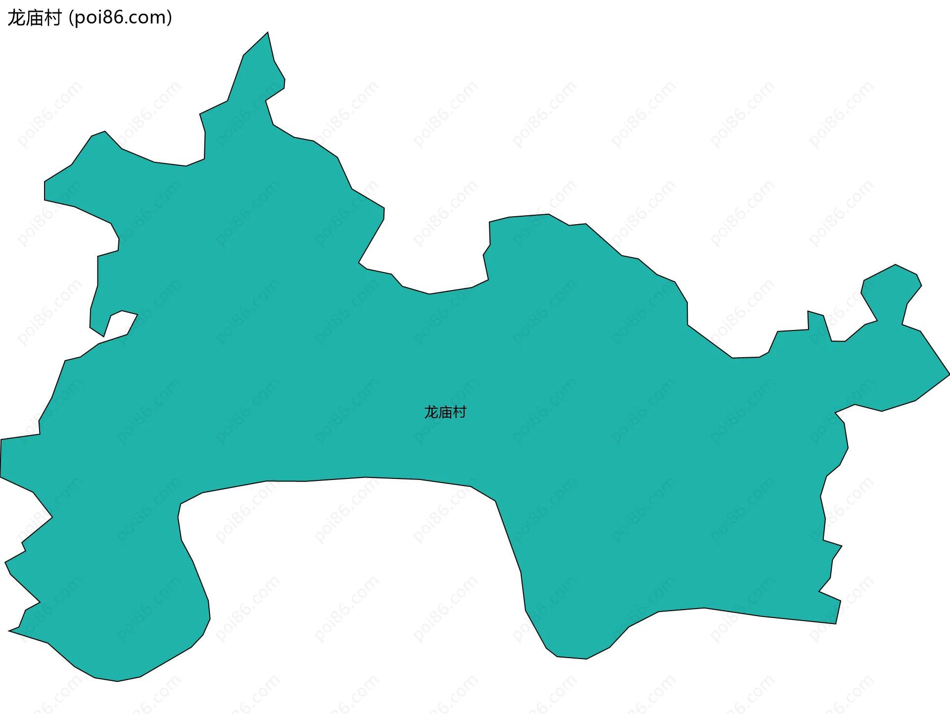 龙庙村边界地图