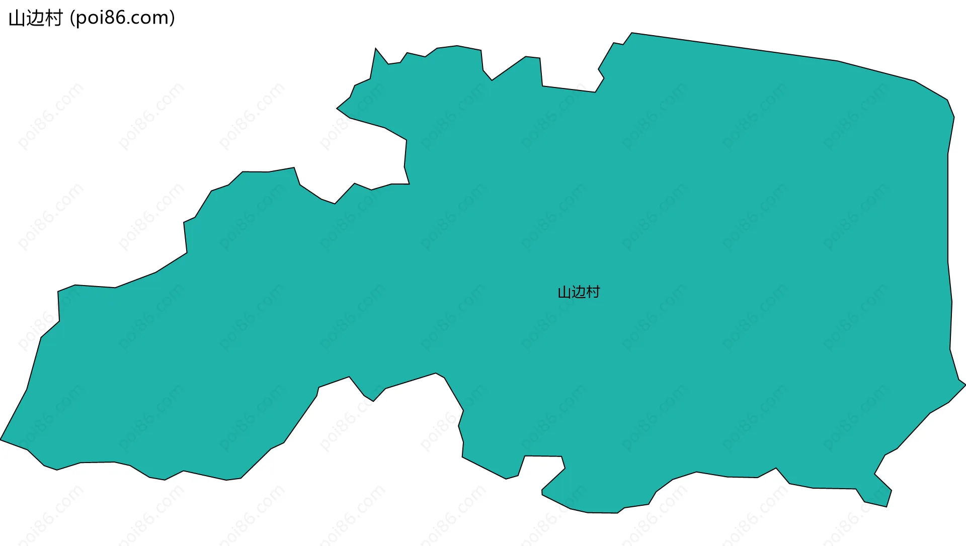 山边村边界地图