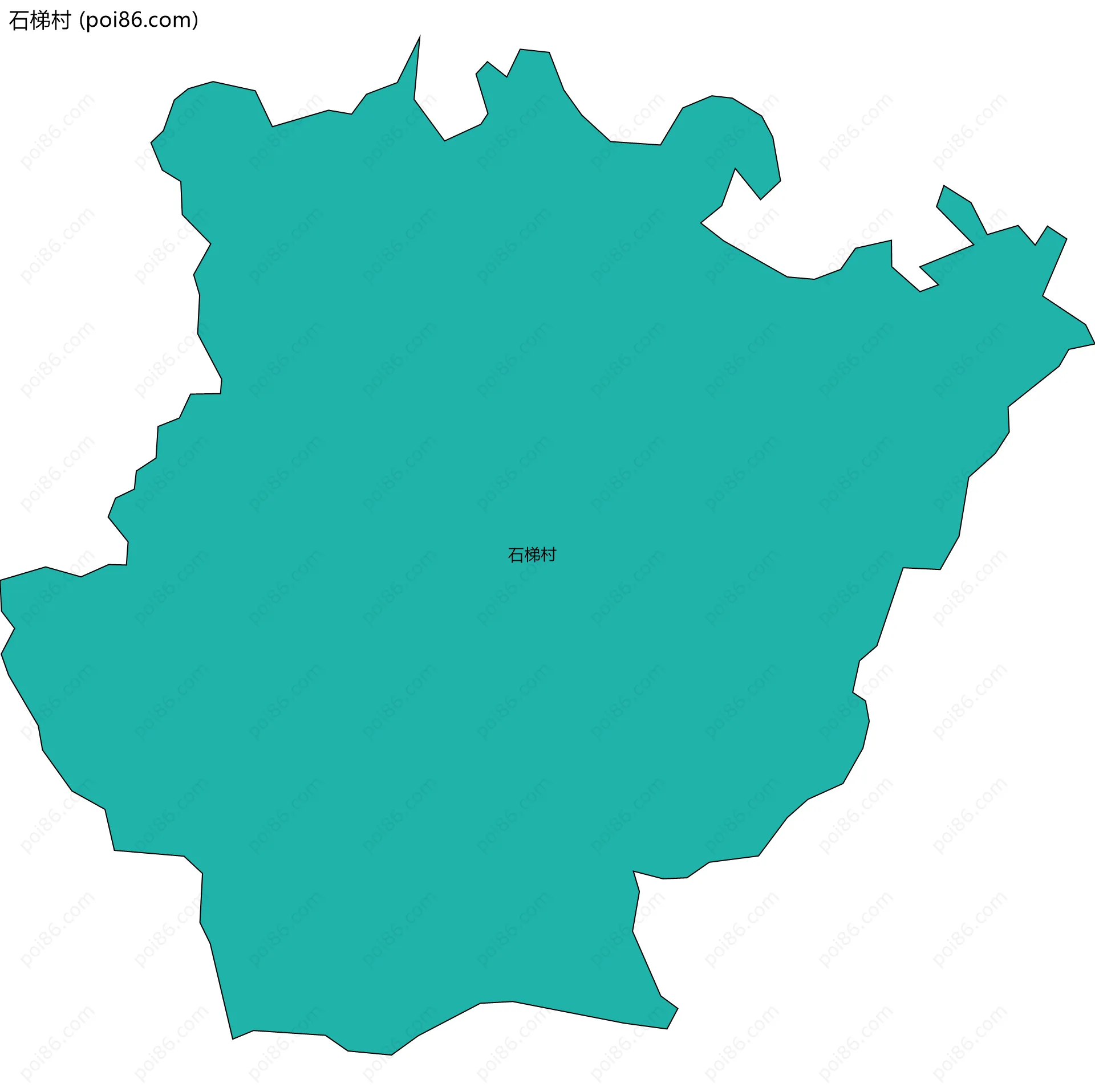 石梯村边界地图