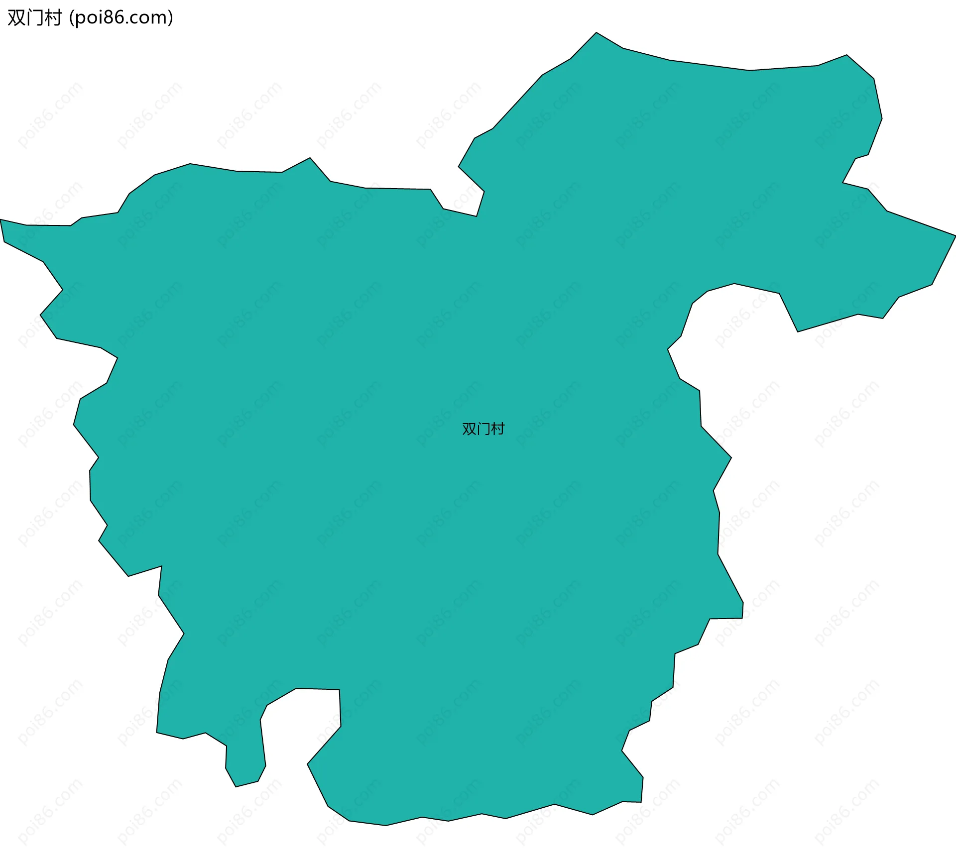 双门村边界地图