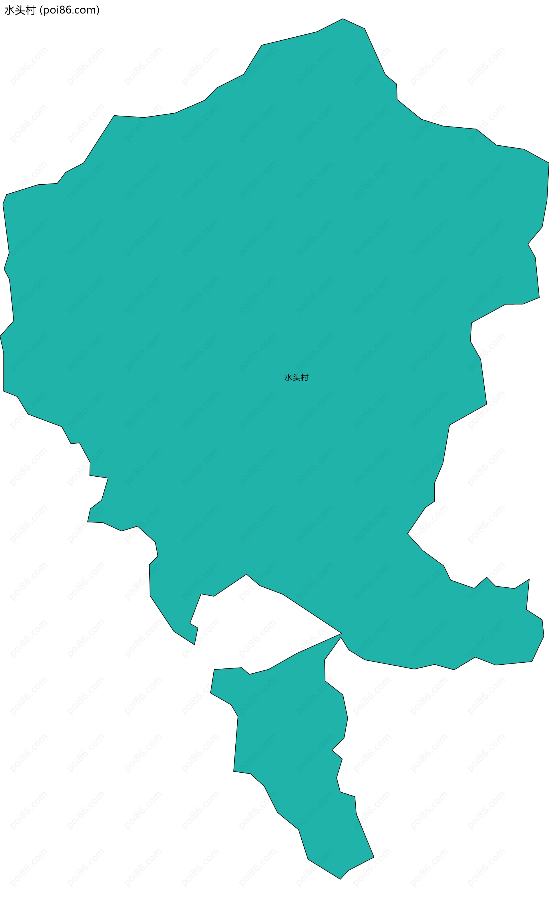 水头村边界地图