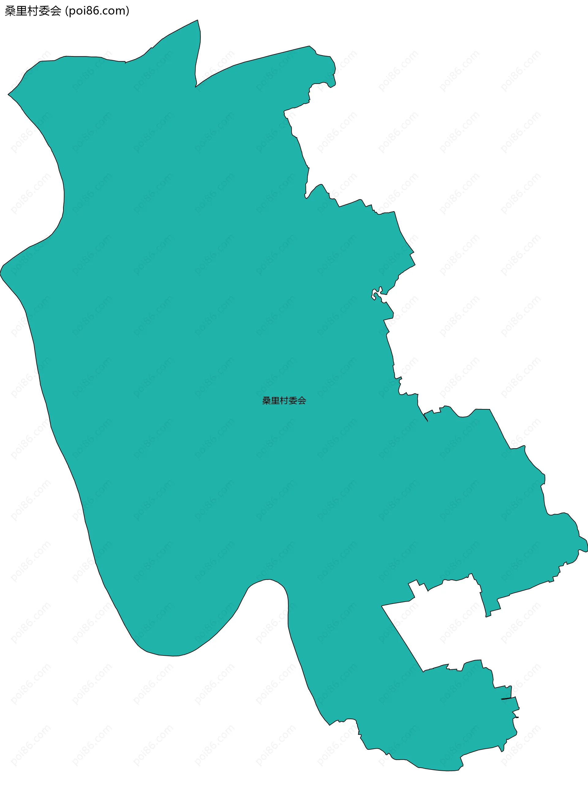 桑里村委会边界地图