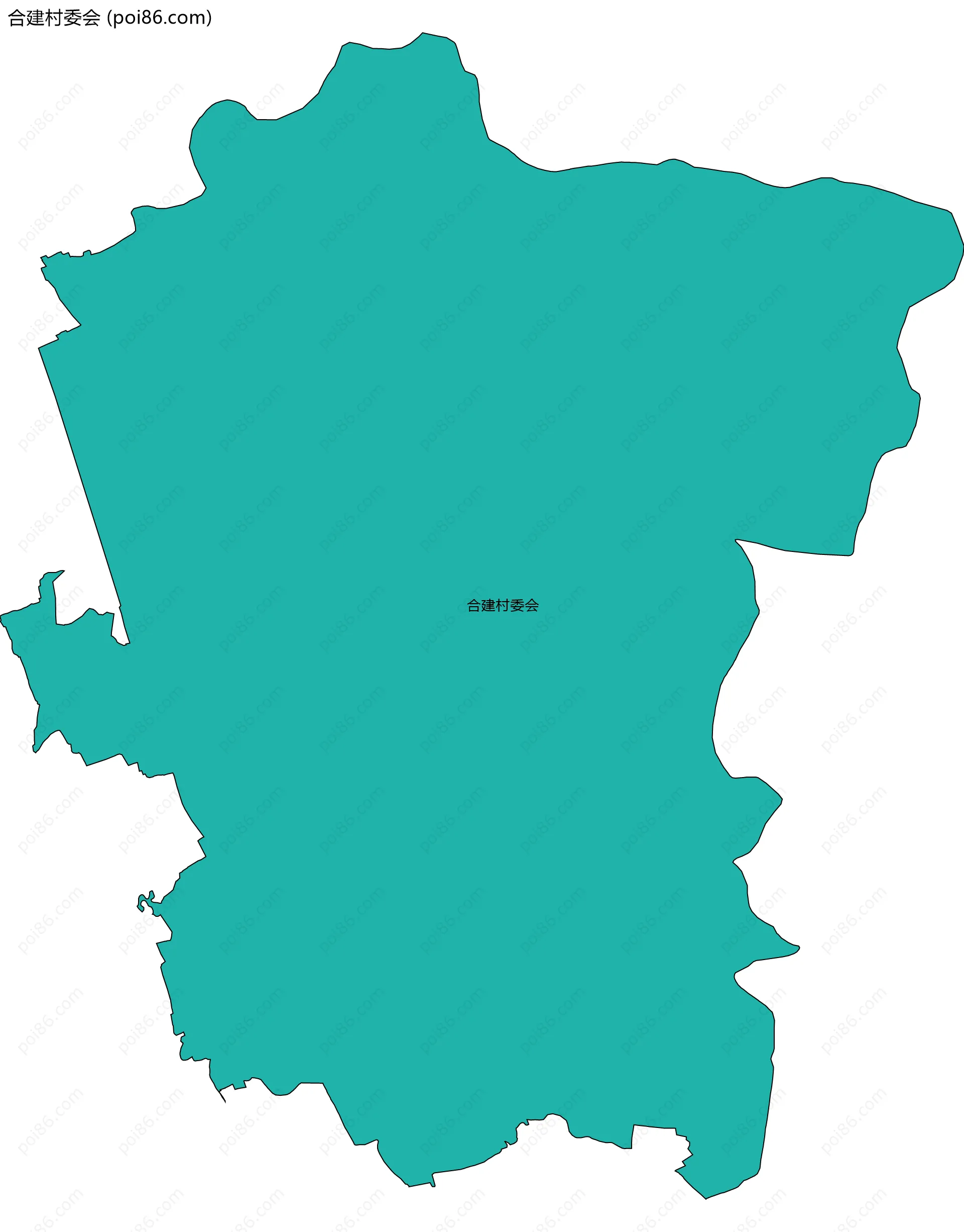 合建村委会边界地图