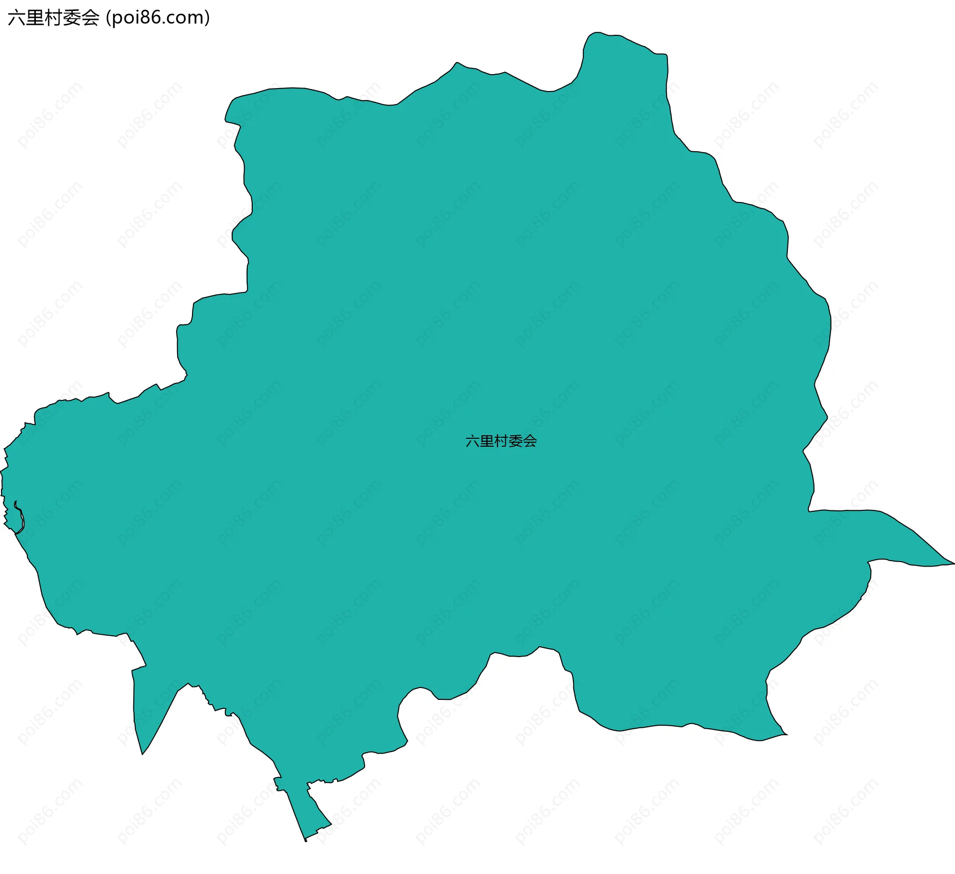 六里村委会边界地图