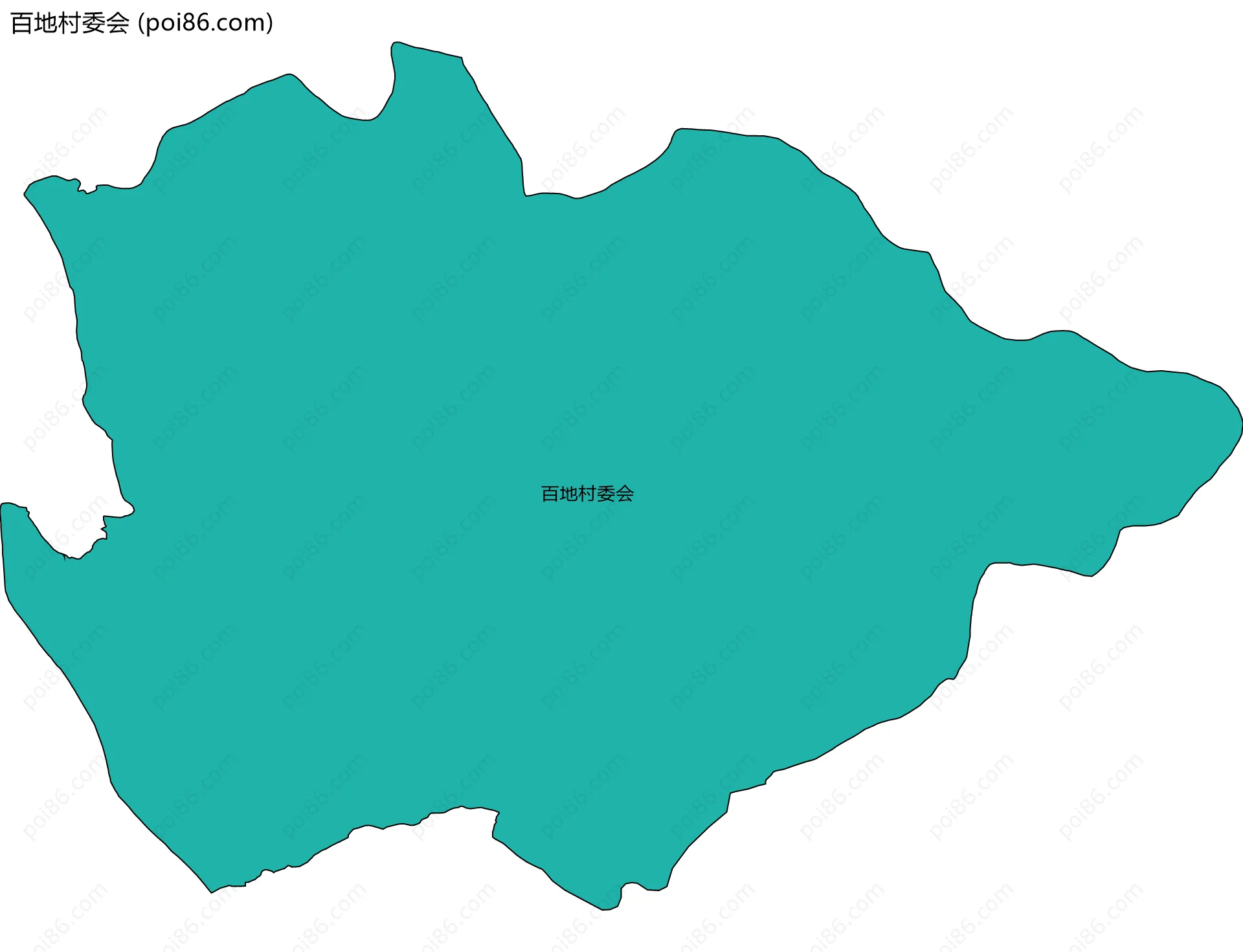 百地村委会边界地图