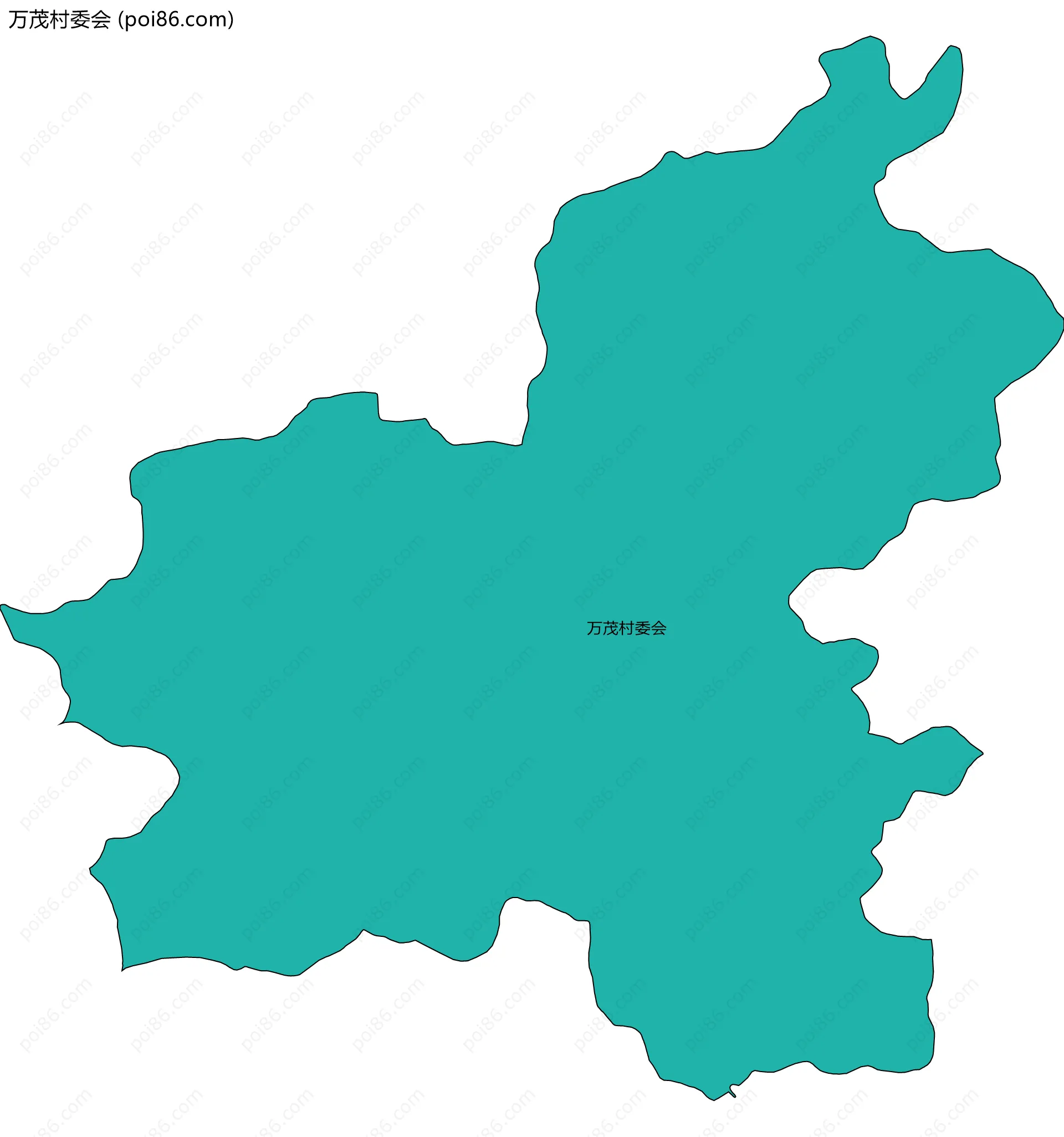 万茂村委会边界地图