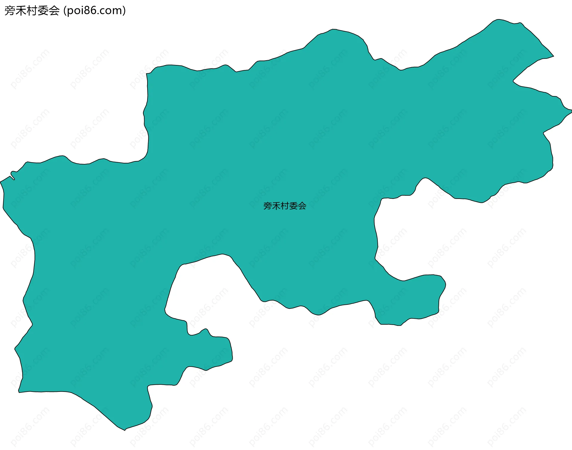 旁禾村委会边界地图