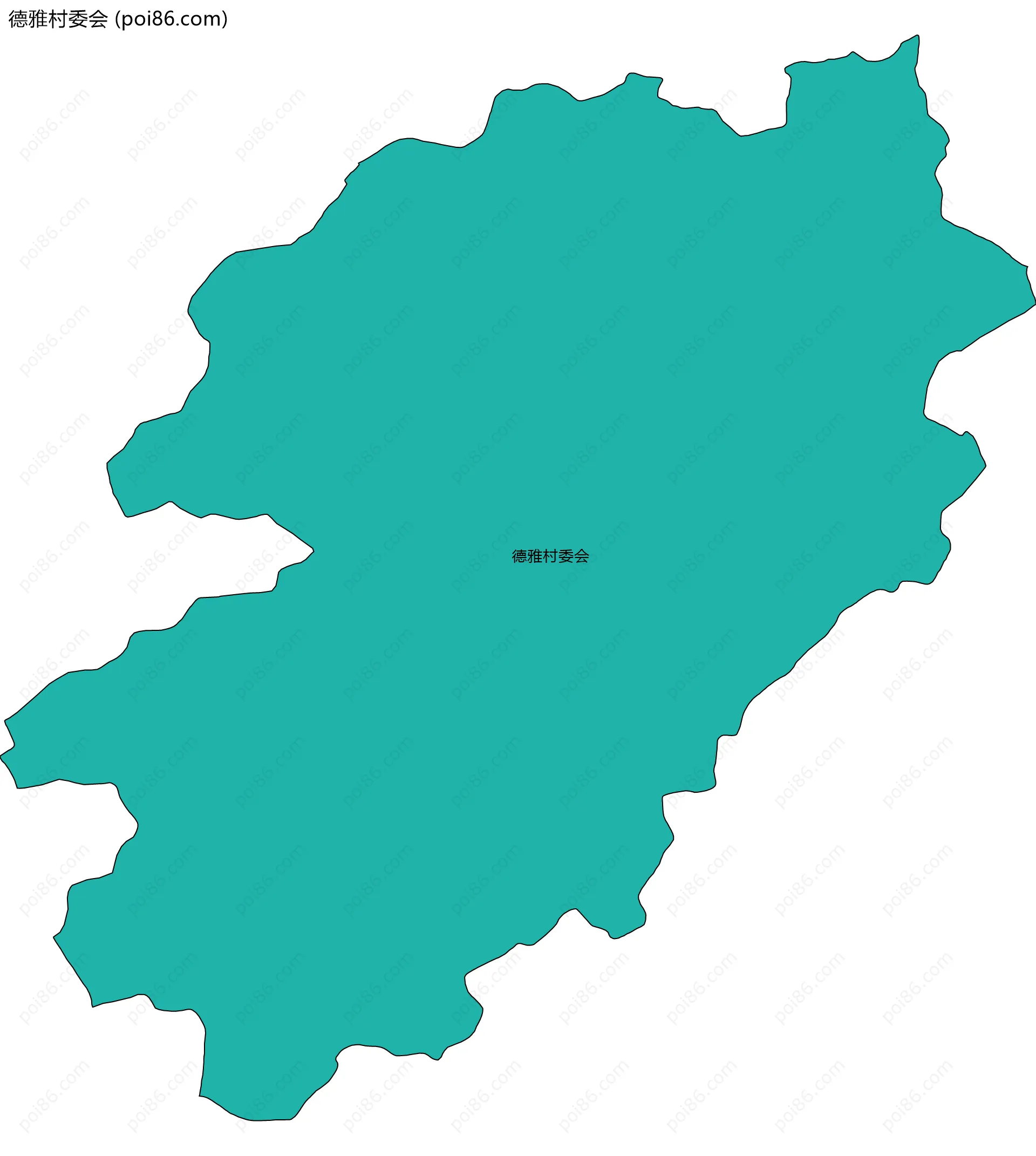德雅村委会边界地图