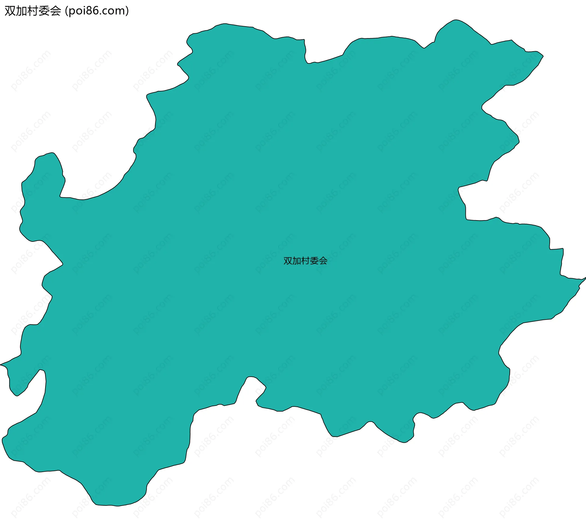 双加村委会边界地图