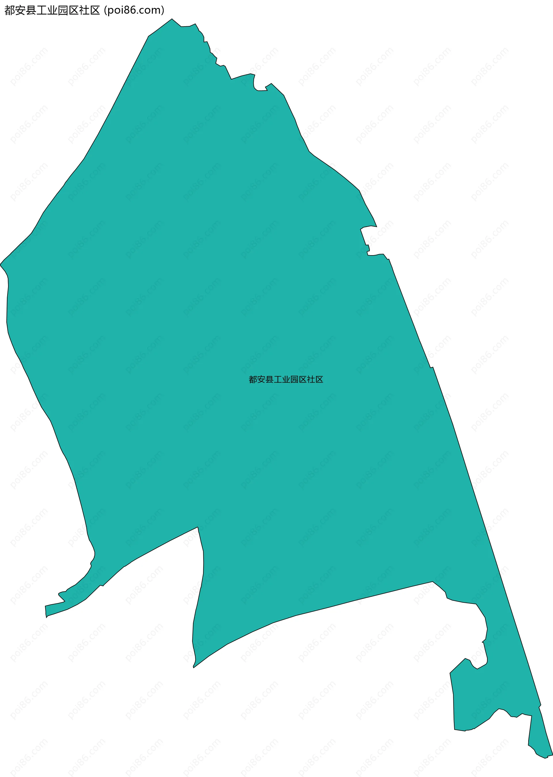 都安县工业园区社区边界地图