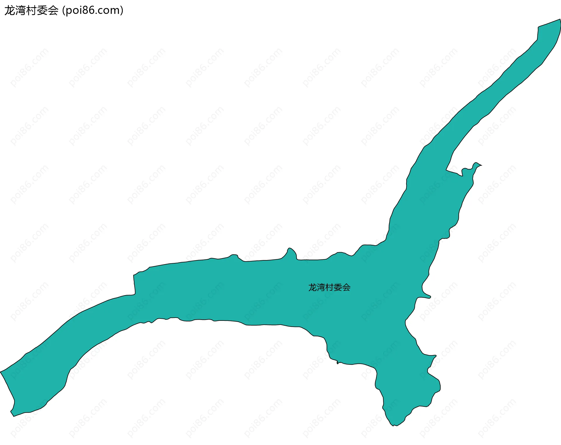 龙湾村委会边界地图