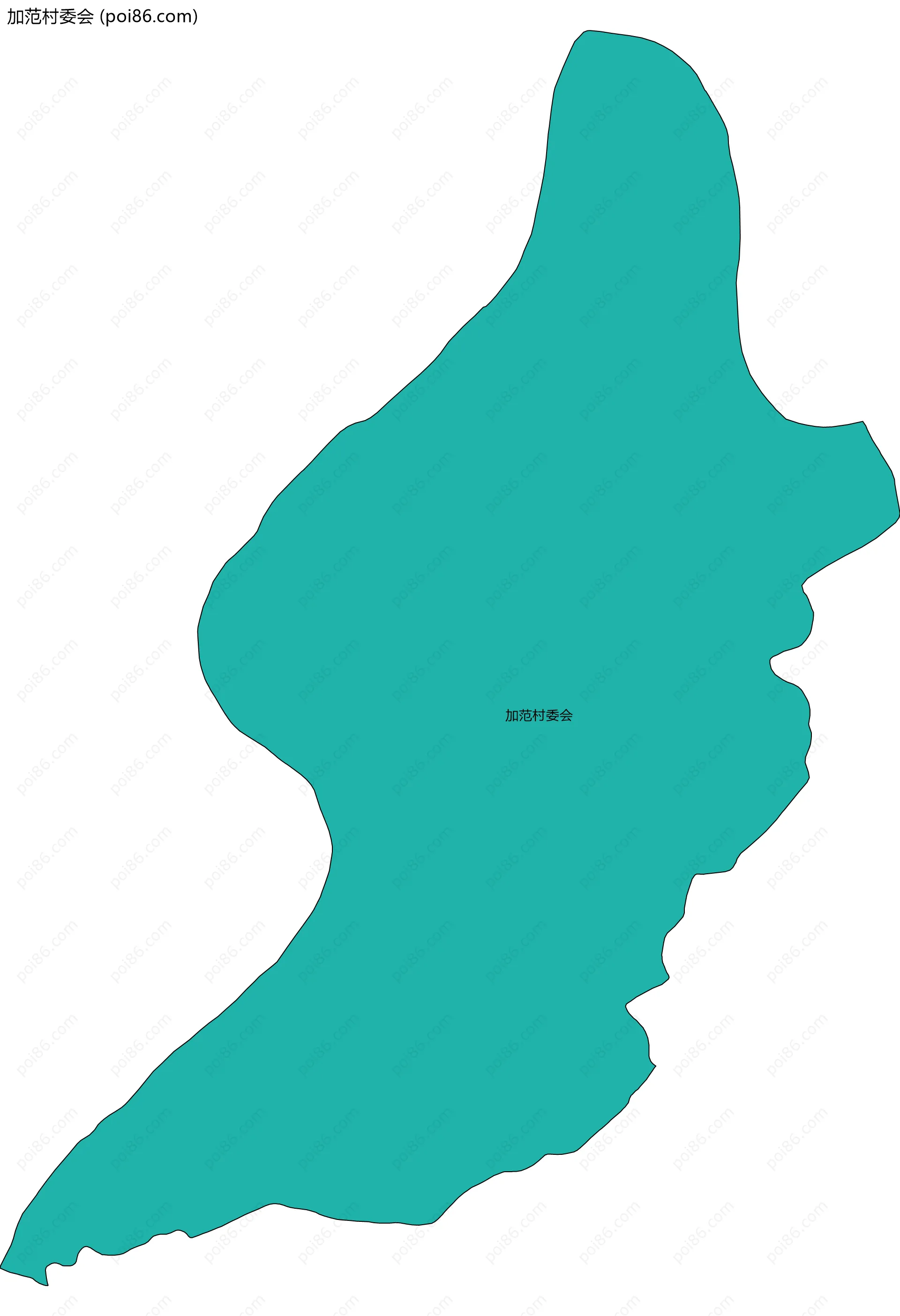 加范村委会边界地图