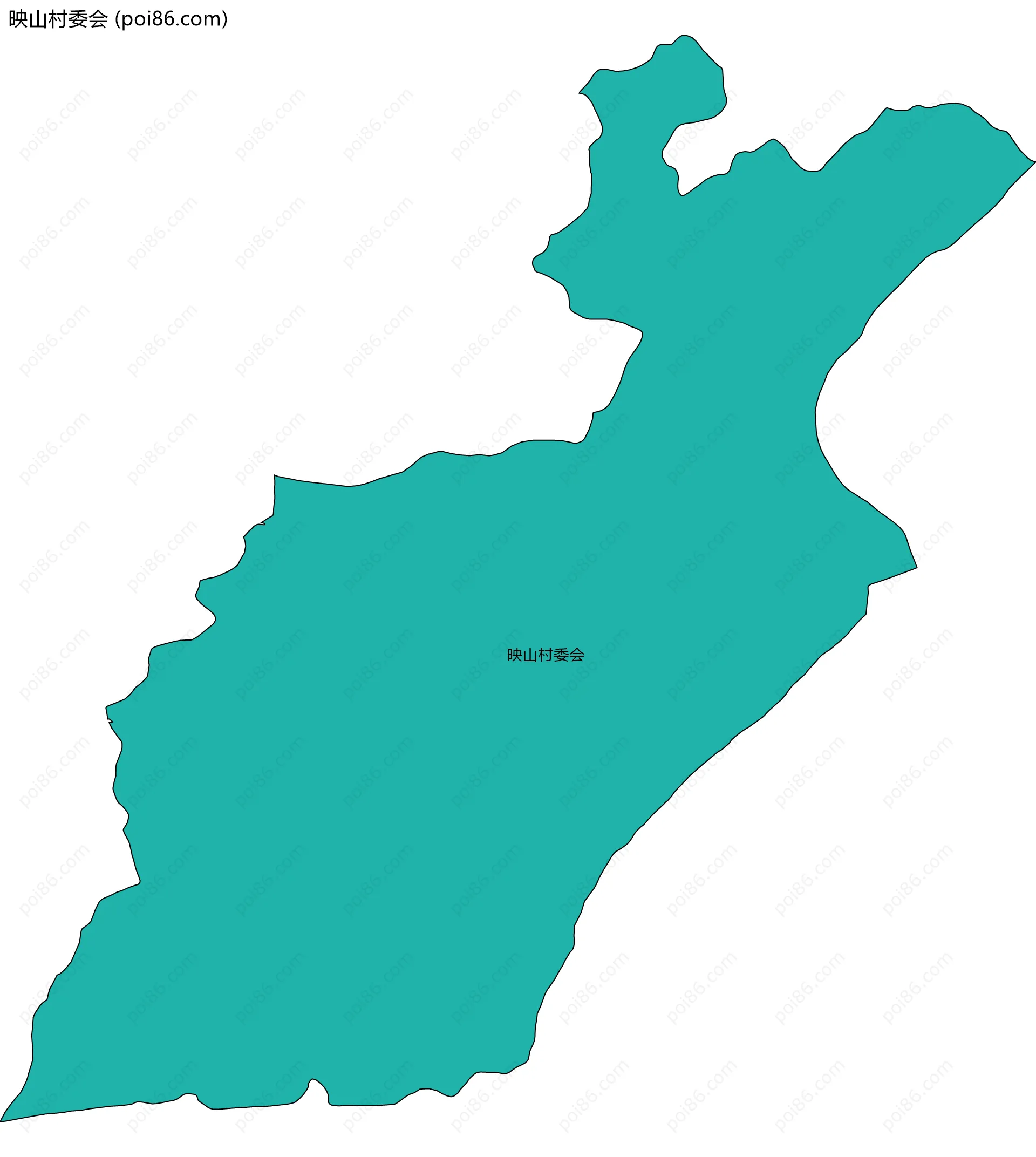 映山村委会边界地图