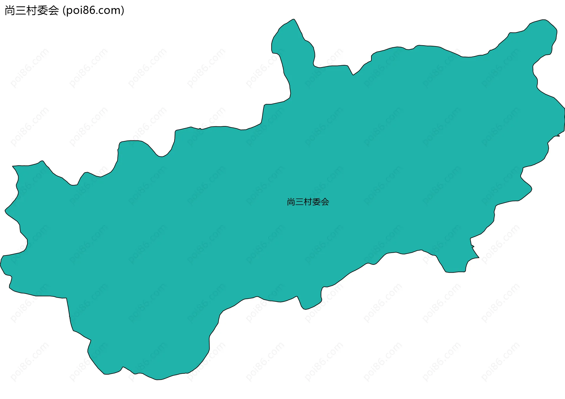 尚三村委会边界地图