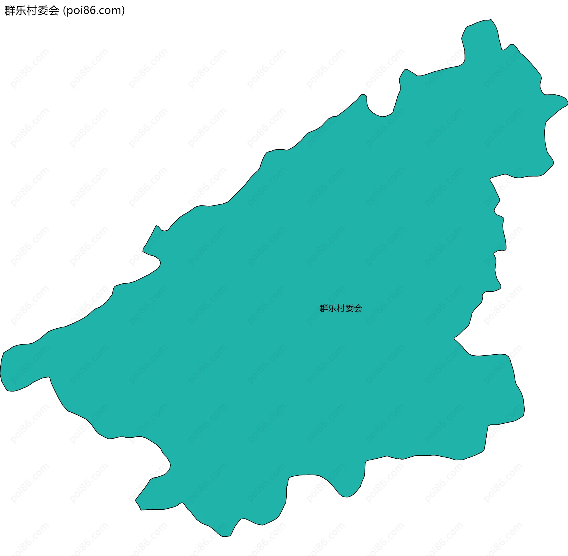 群乐村委会边界地图