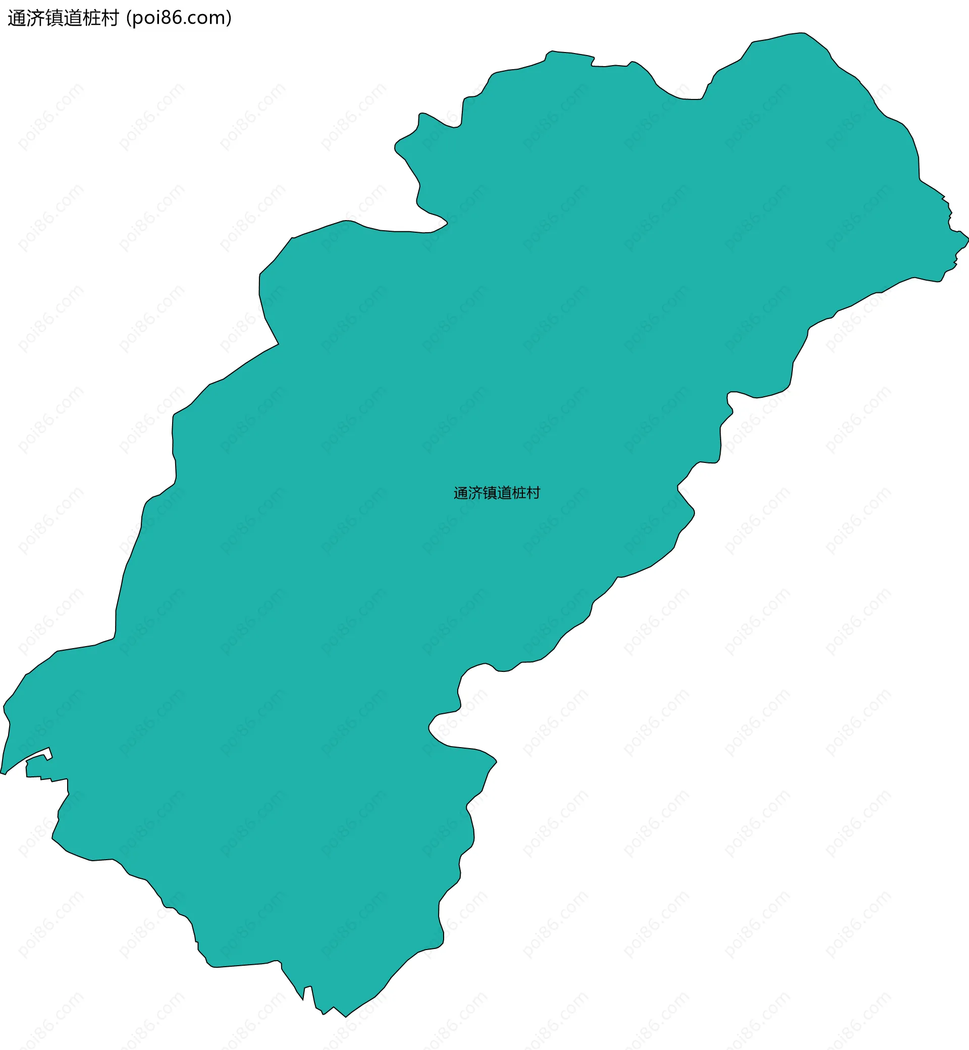 通济镇道桩村边界地图