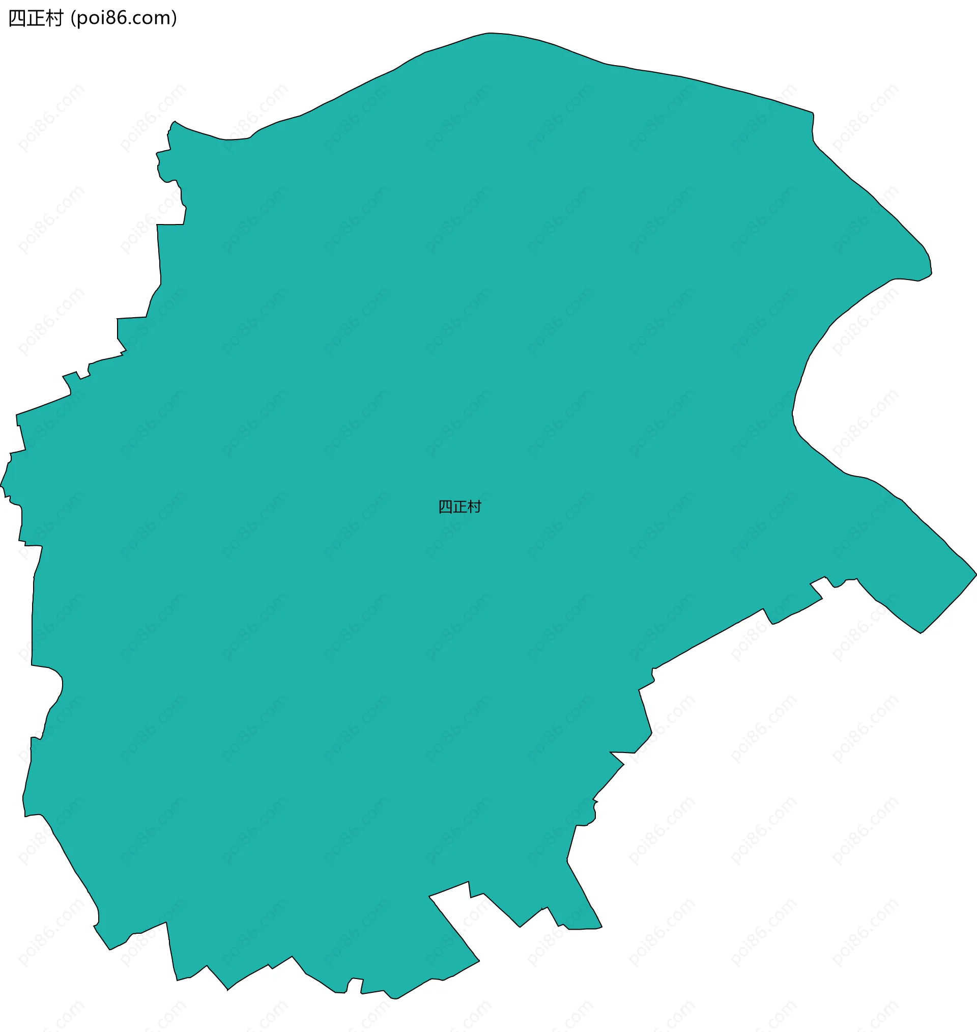 四正村边界地图