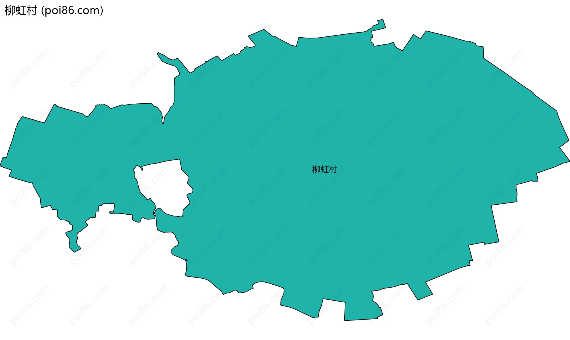 柳虹村边界地图