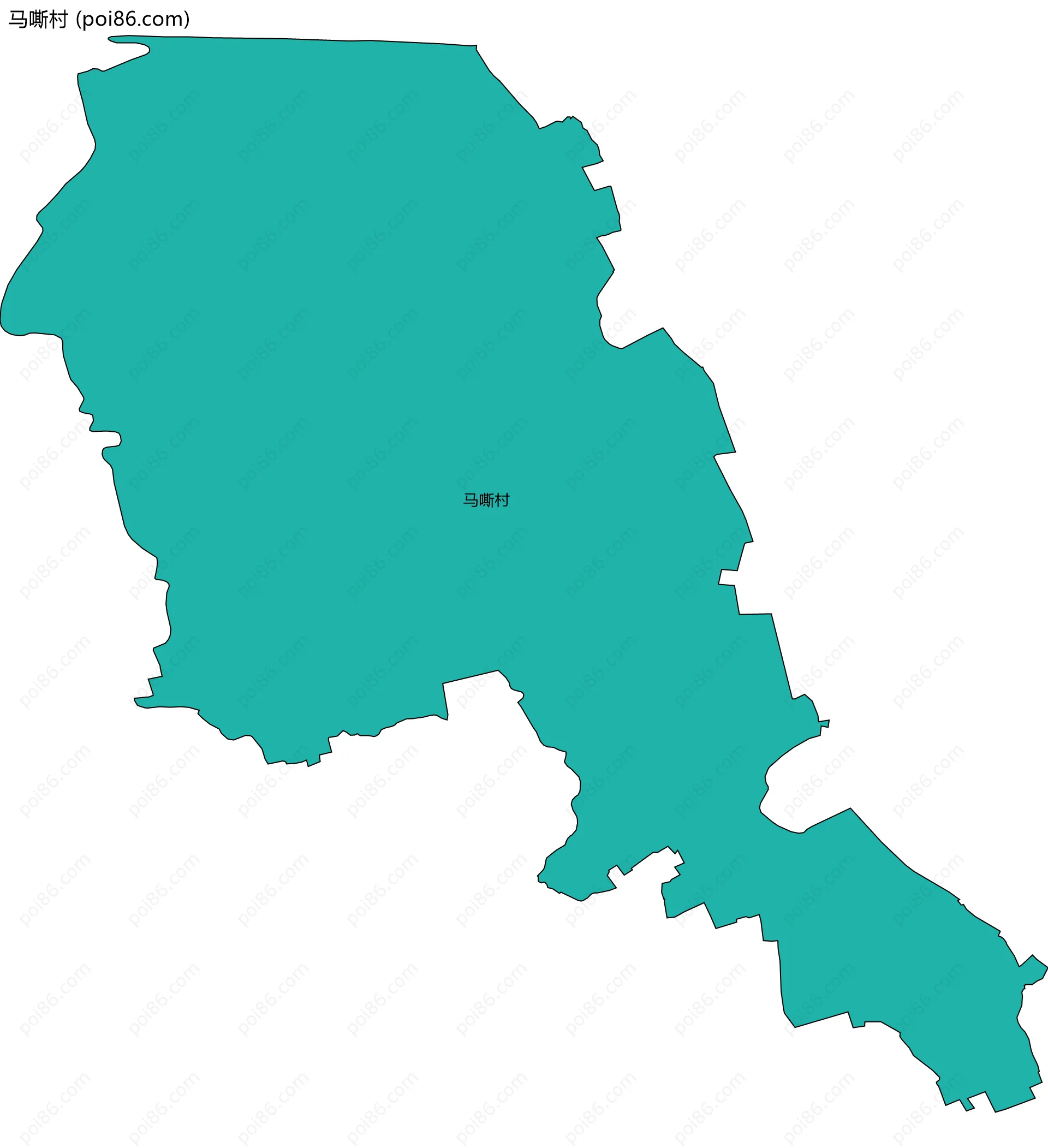 马嘶村边界地图