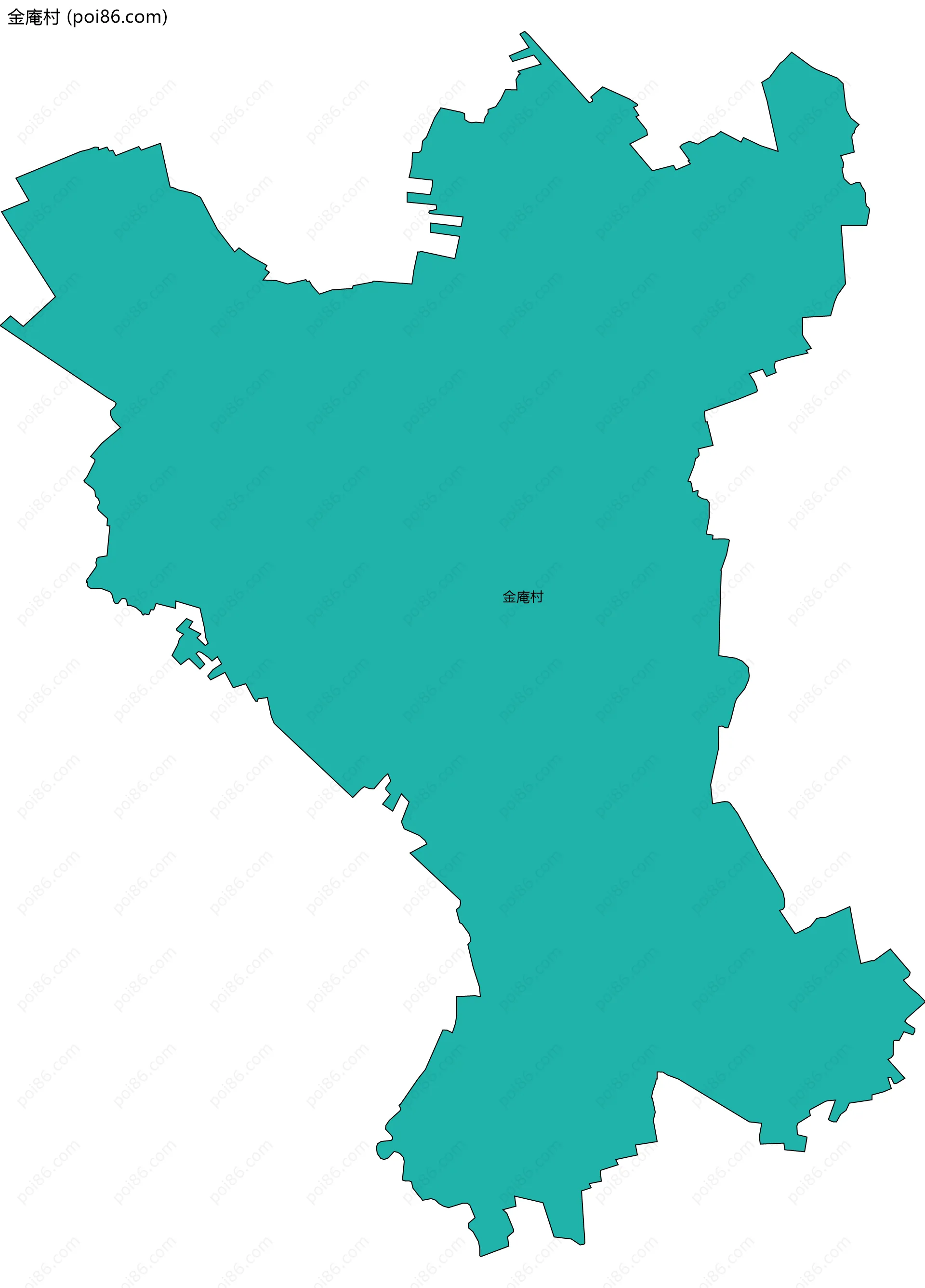 金庵村边界地图