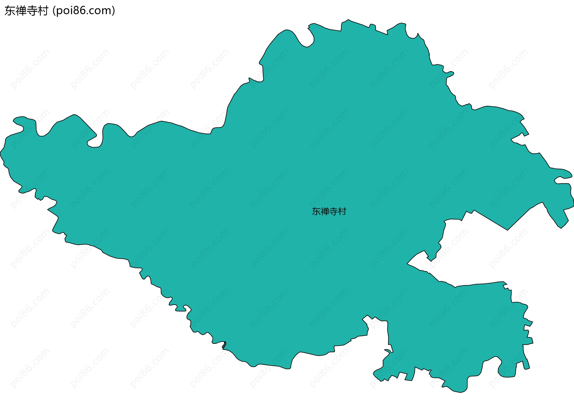 东禅寺村边界地图