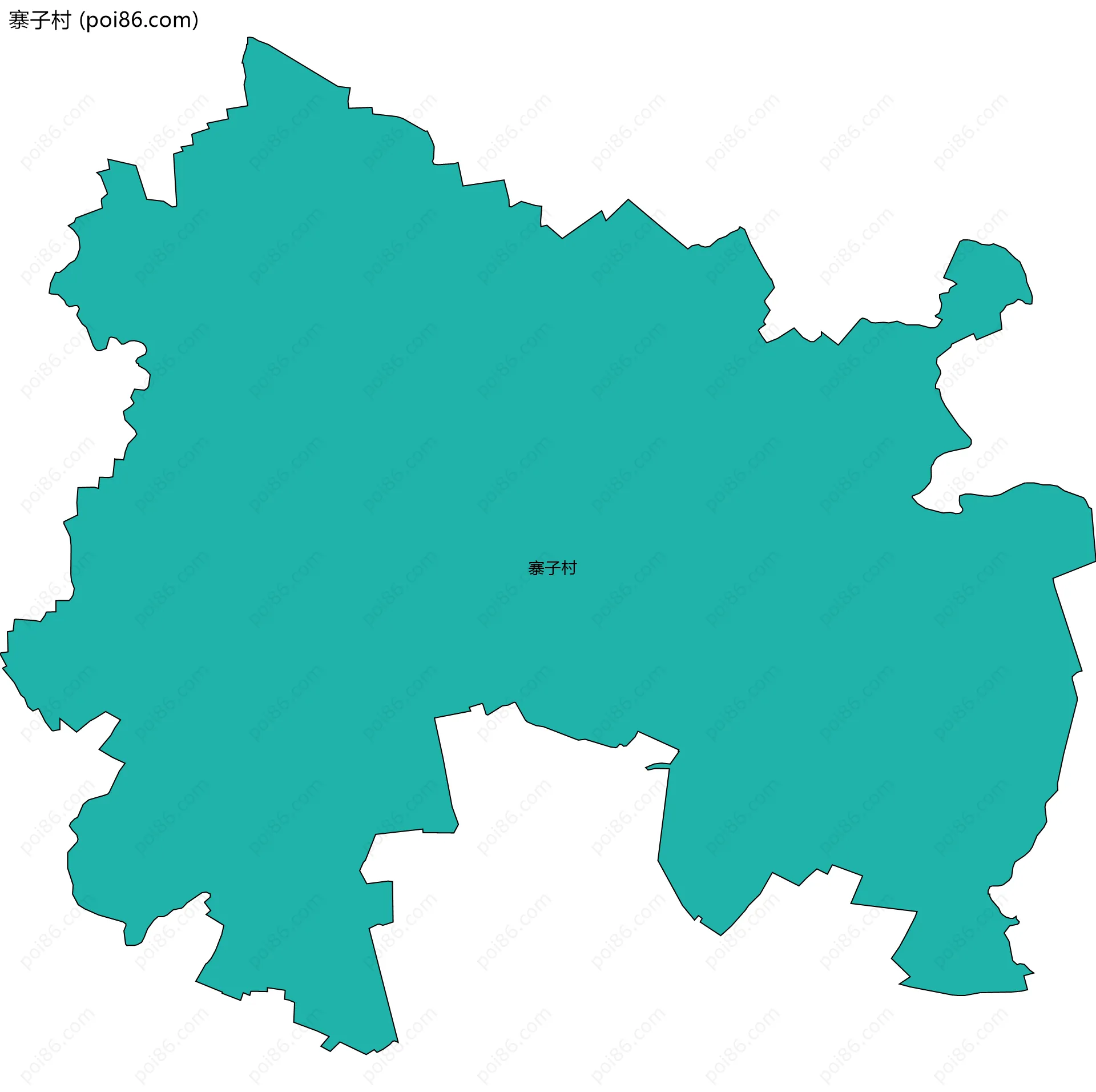 寨子村边界地图